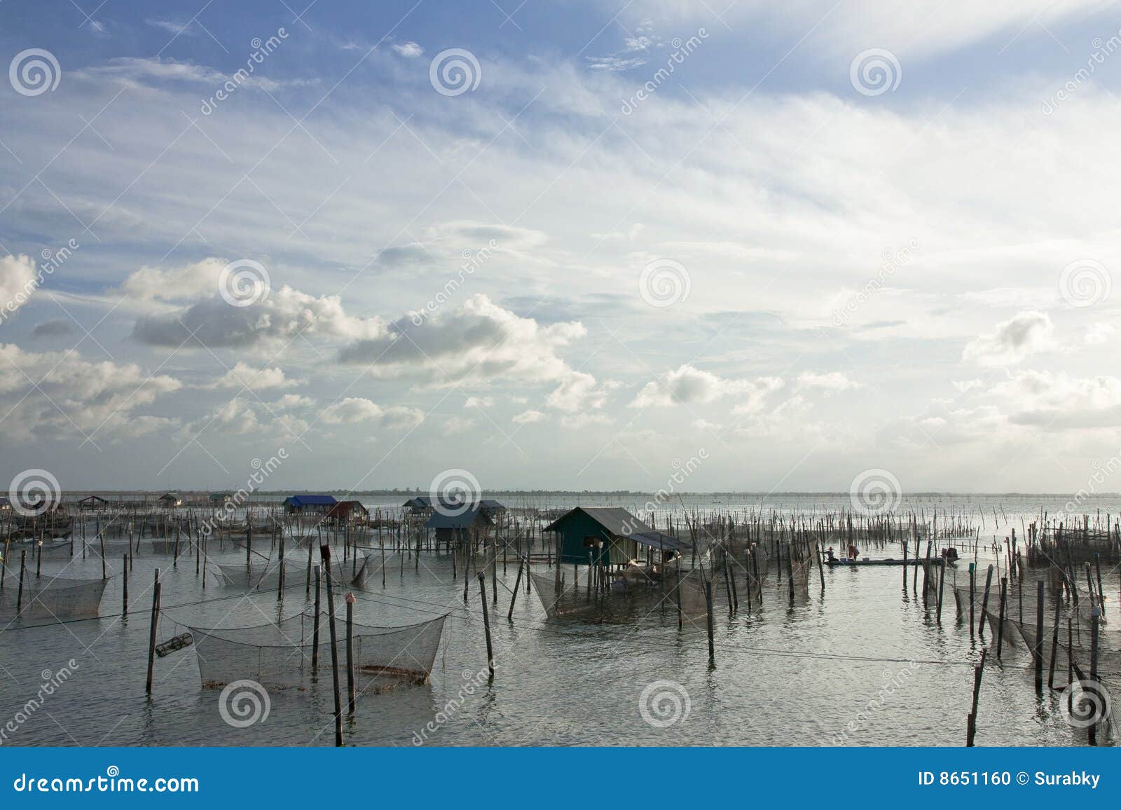 Fisherman village. stock photo. Image of catch, grow, farm 8651160