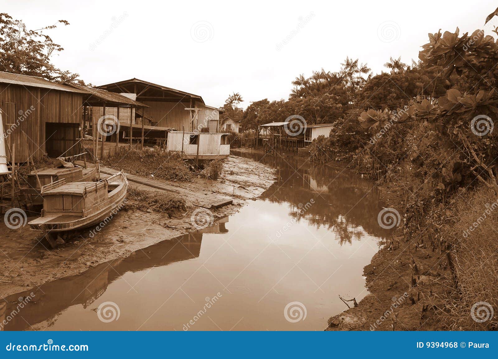 fishermen village in amazon