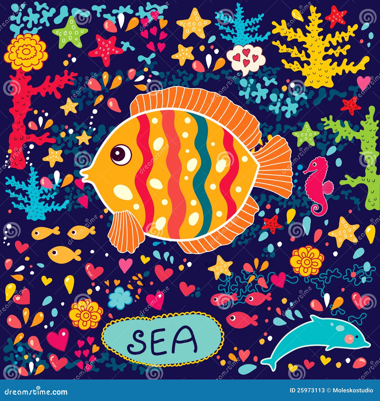 Sea Life Study, Drawing by Carolyn Mcfann | Artmajeur