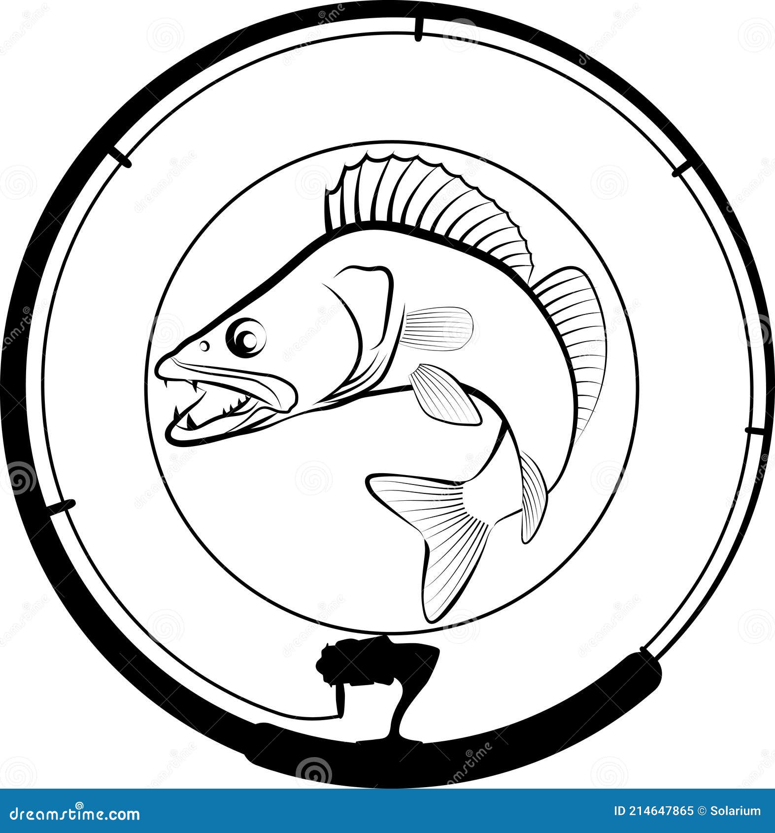 Fishing Pickerel Stock Illustrations – 62 Fishing Pickerel Stock  Illustrations, Vectors & Clipart - Dreamstime