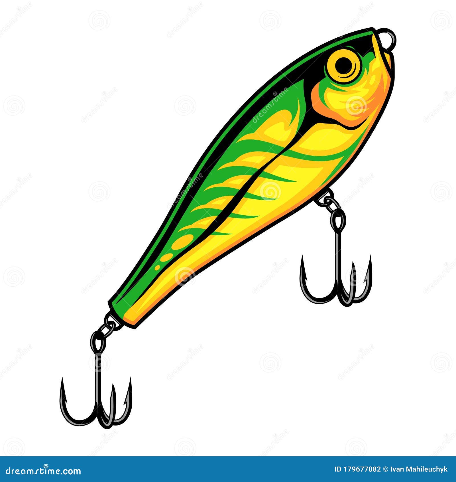 Vintage fishing lures seamless pattern Royalty Free Vector