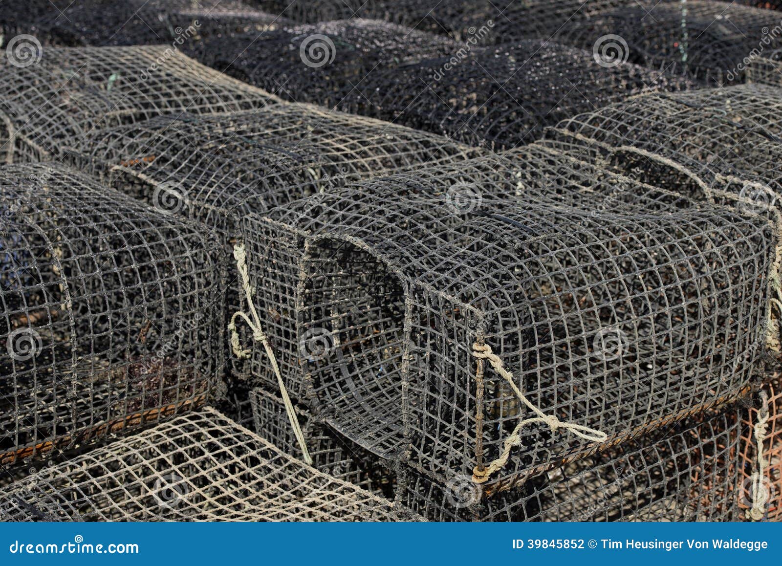 Fishing baskets stock photo. Image of trap, lobster, tangle 39845852