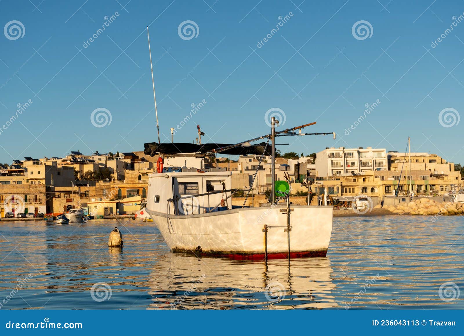 fishing boat, marsaxlokk harbor, malta island