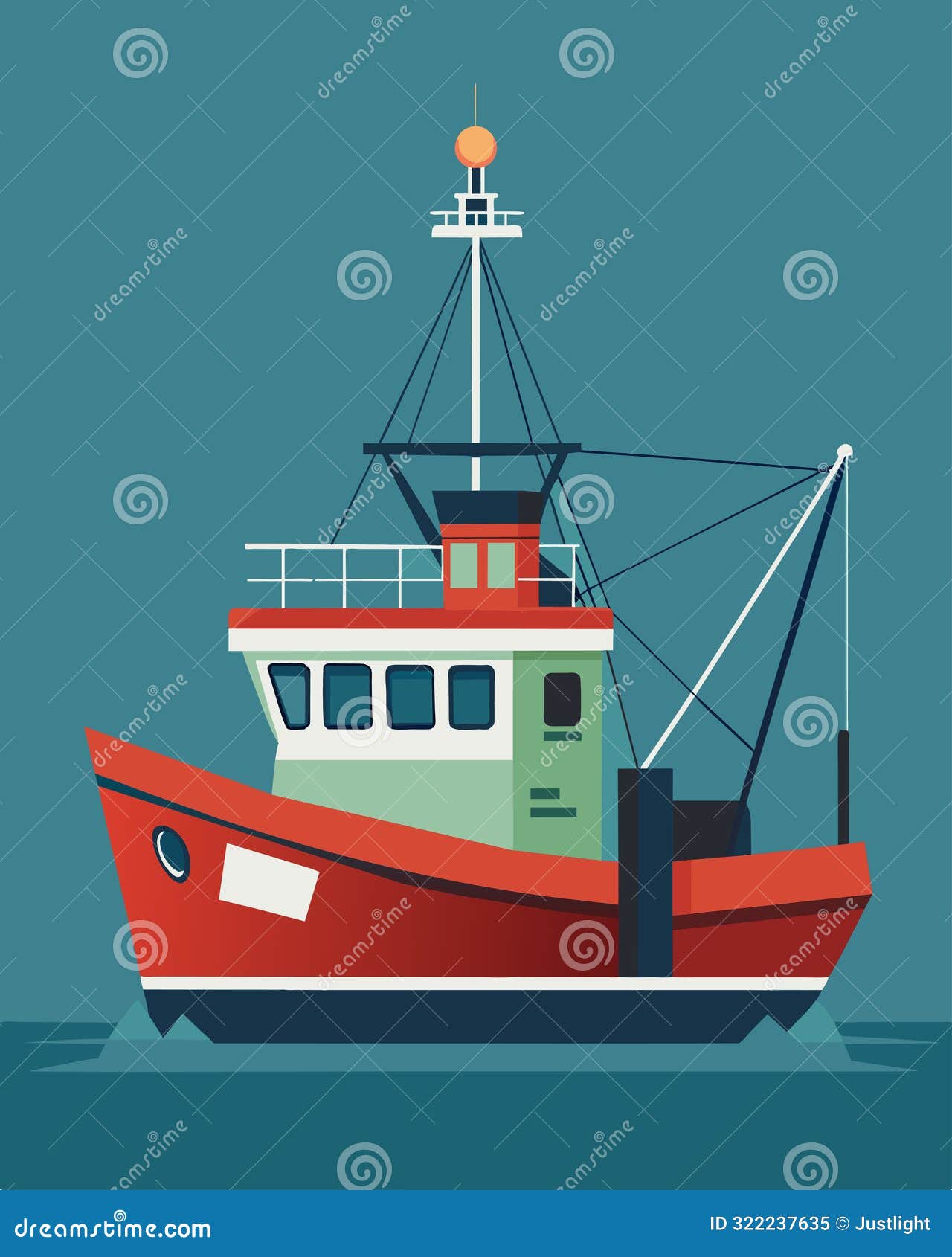 a fishing boat equipped with advanced technology to prevent overfishing and minimize the impact on the oceans ecosystem