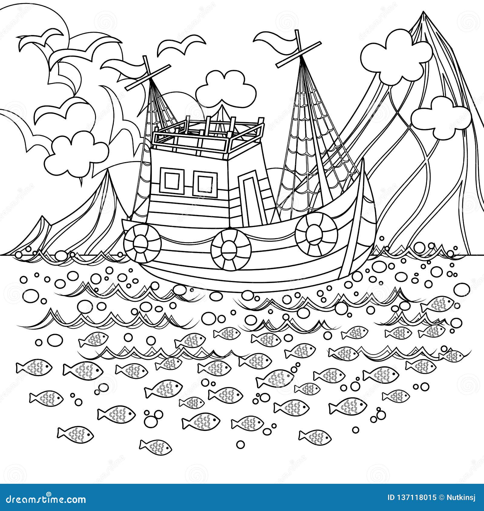 Ice fishing coloring page  Coloring pages, Fish drawings, Ice fishing