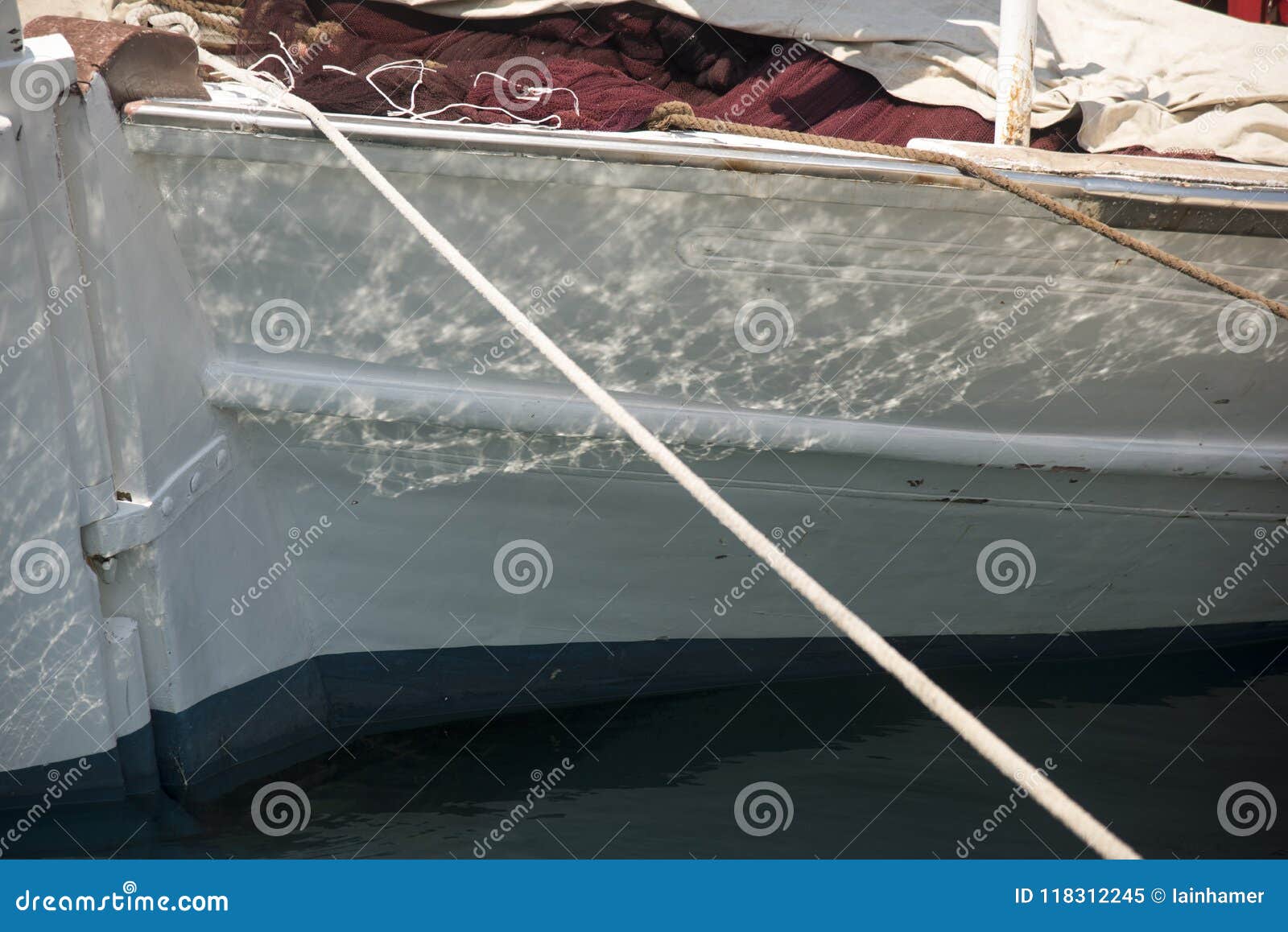 fishing boat harbour sami cephalonia kefelonia, greece