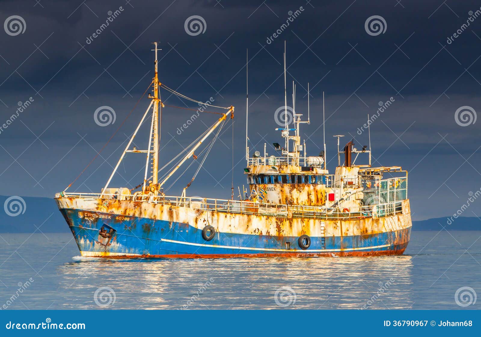 Fishing boat editorial photography. Image of trawler 