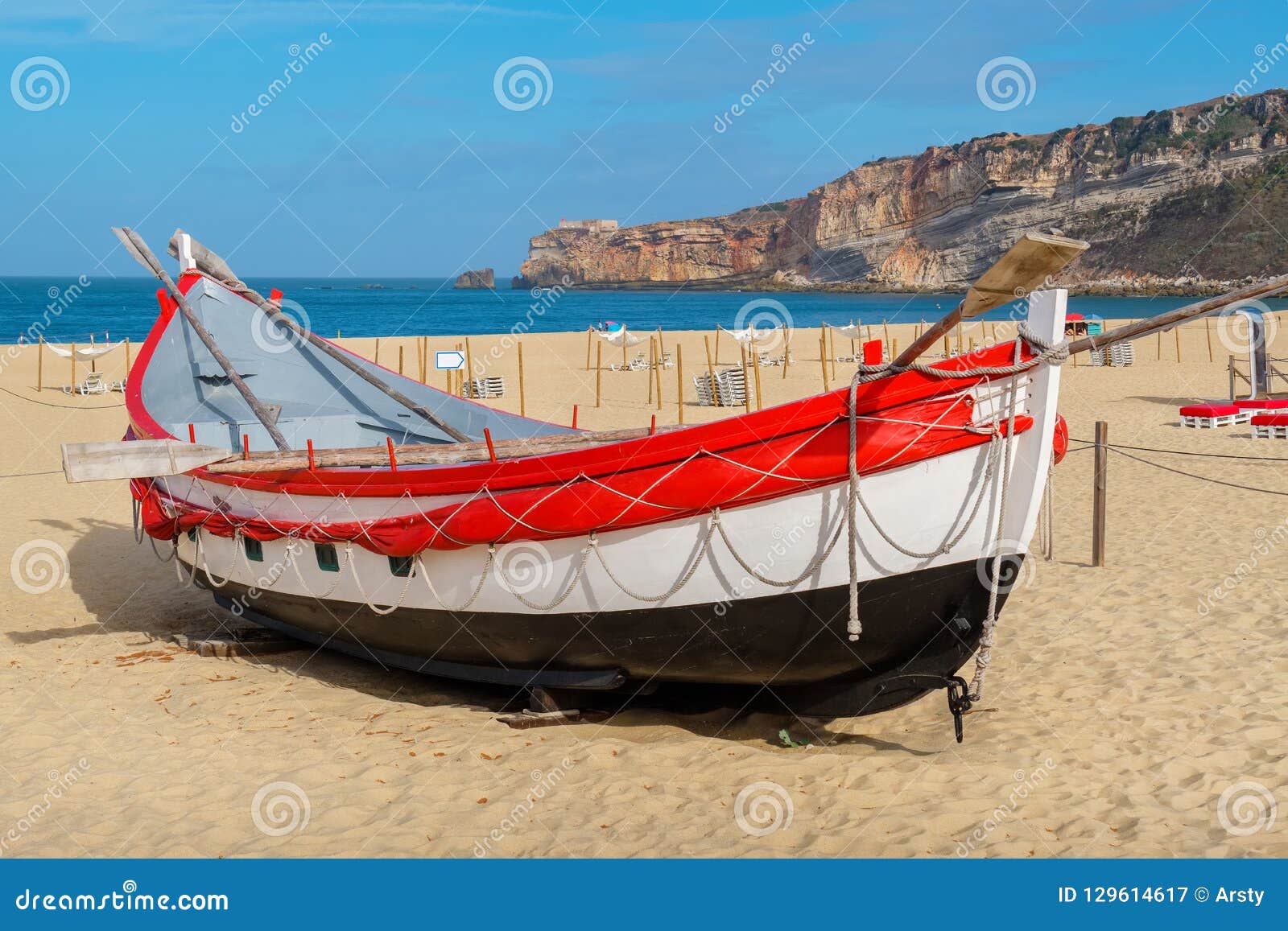 Fishing Boat. Nazare, Portugal Stock Image - Image of ...