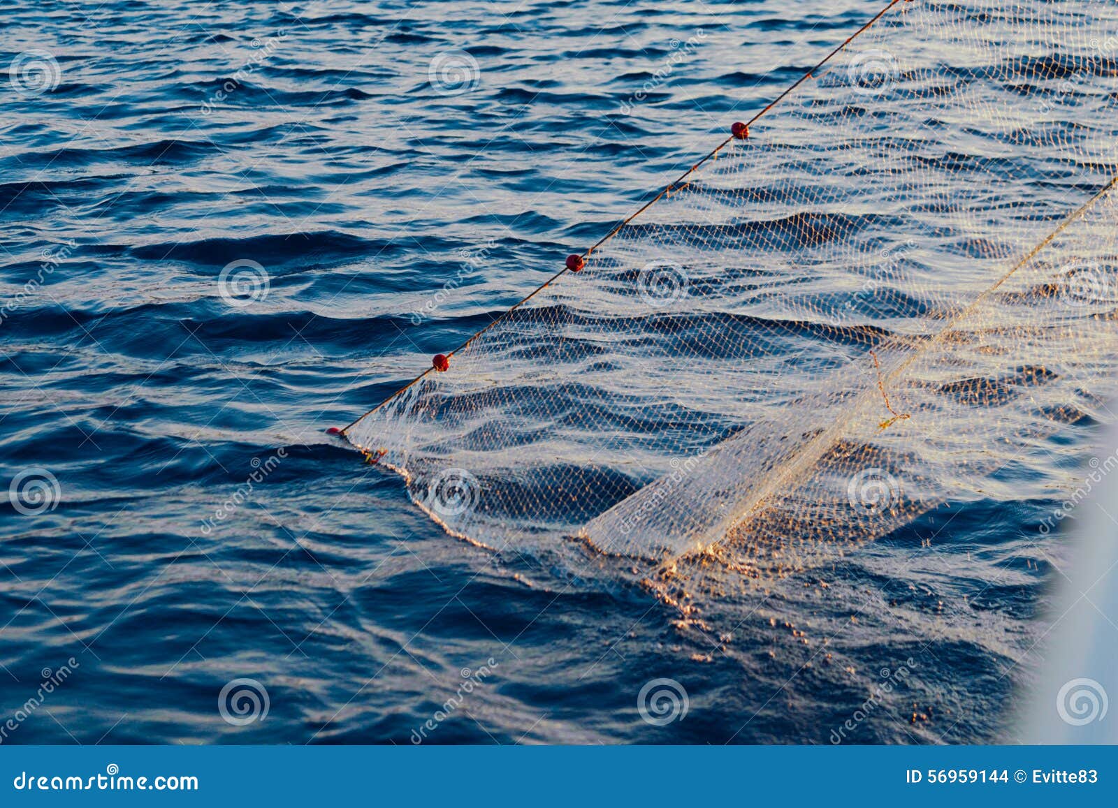 Fishing Boat with a Net in the Sea Stock Photo Image of boundless