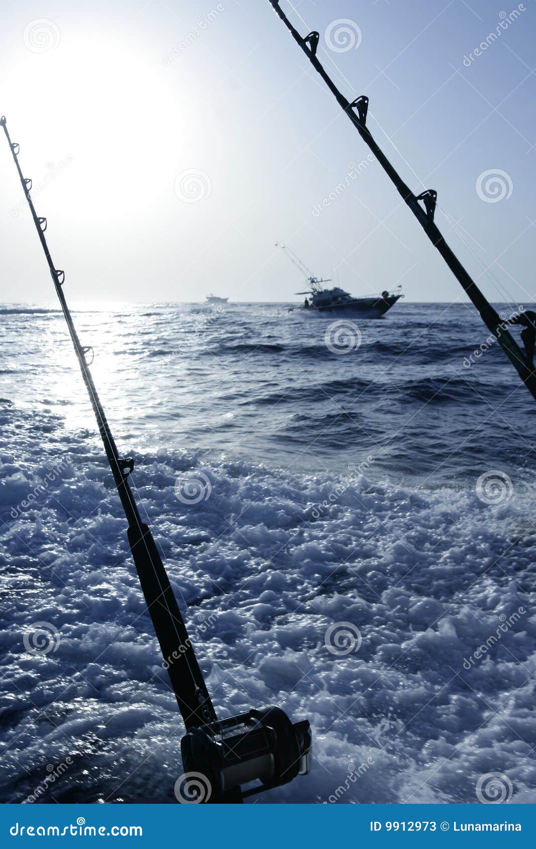 Fishing Boat with Rod and Reels Stock Image Image of charter, marlin