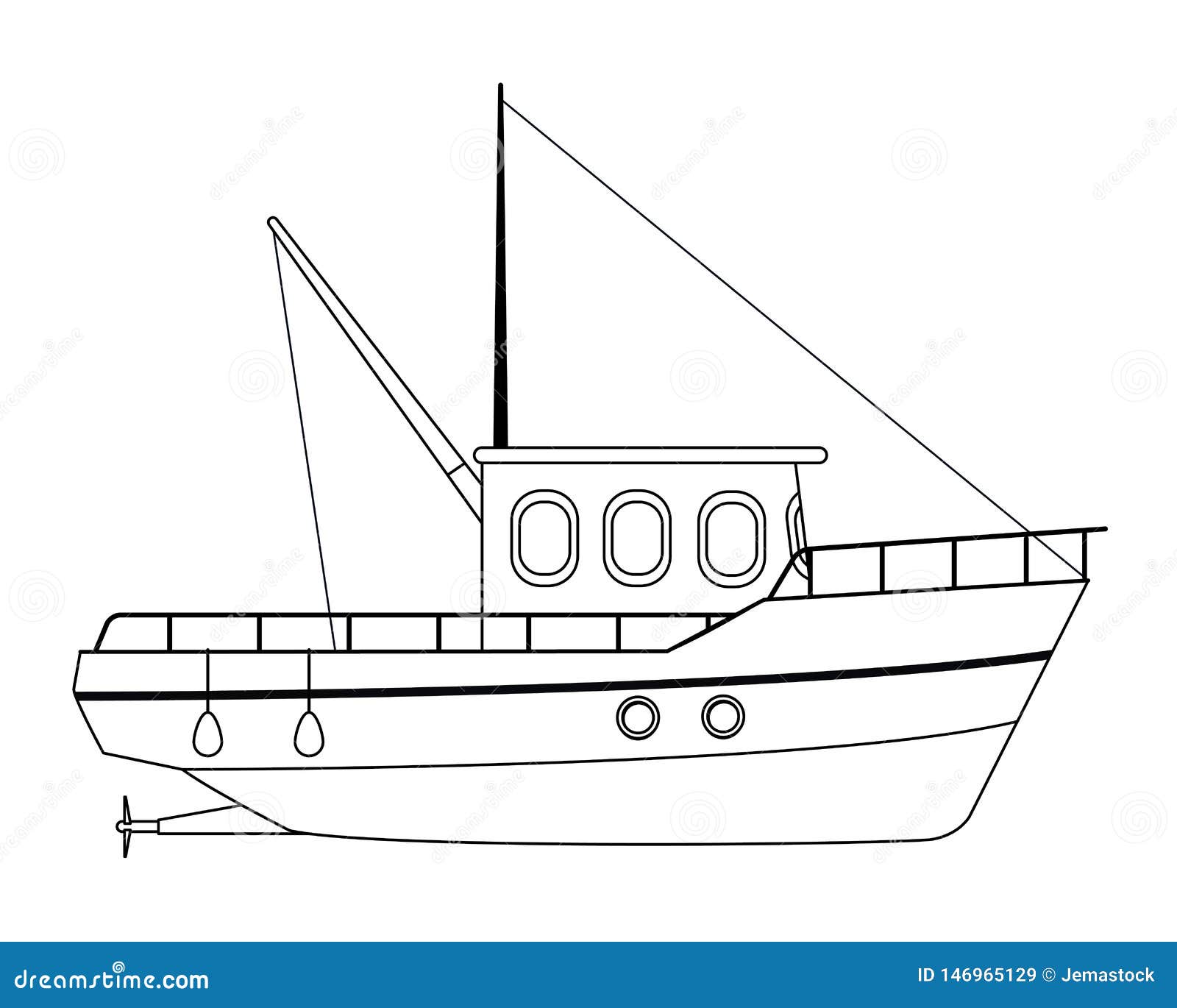 https://thumbs.dreamstime.com/z/fishing-boat-sea-travel-black-white-work-vehicle-lines-nets-vector-illustration-graphic-design-146965129.jpg