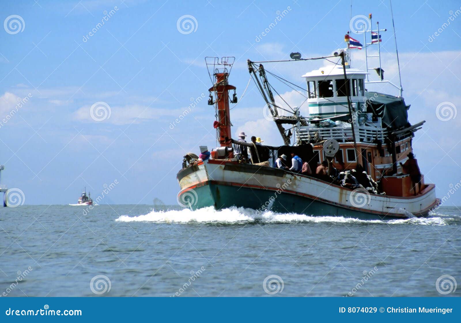 Fishing boat in Thailand stock image. Image of holidays 