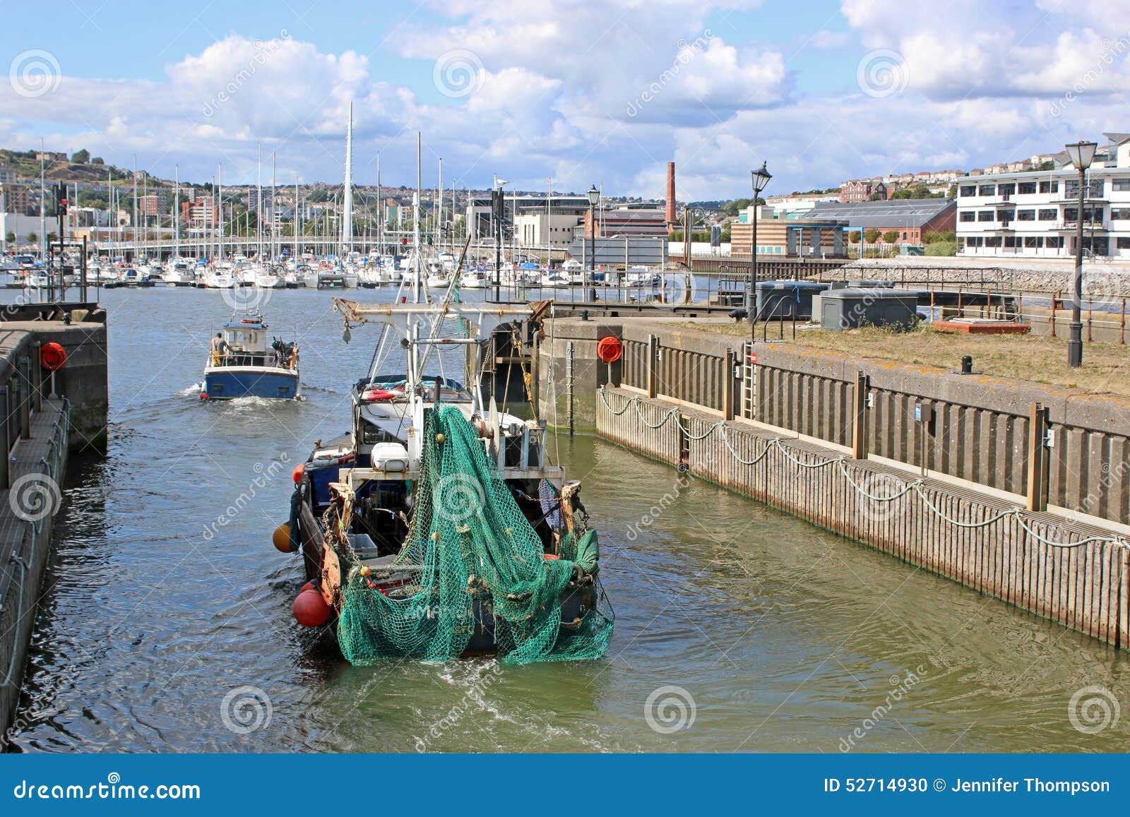 Fishing boat stock photo. Image of port, boat, tawe, harbour 52714930