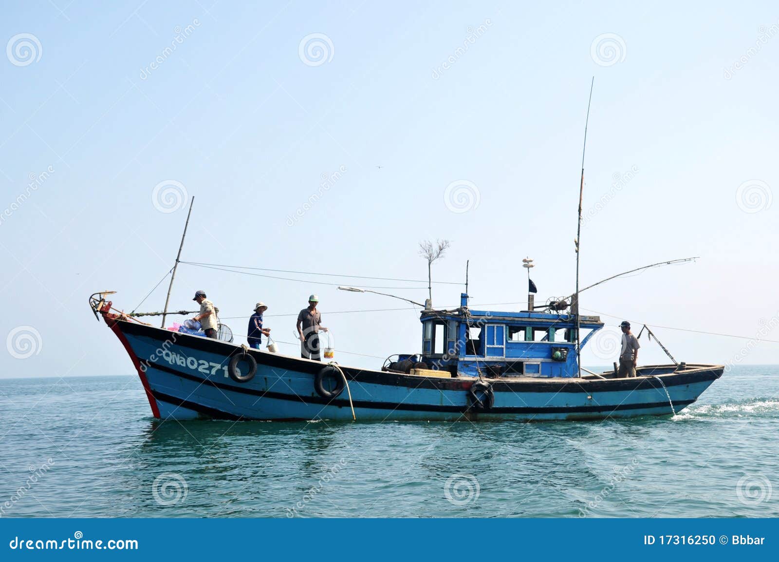 Fishing boat in Vietnam editorial image. Image of scenery 