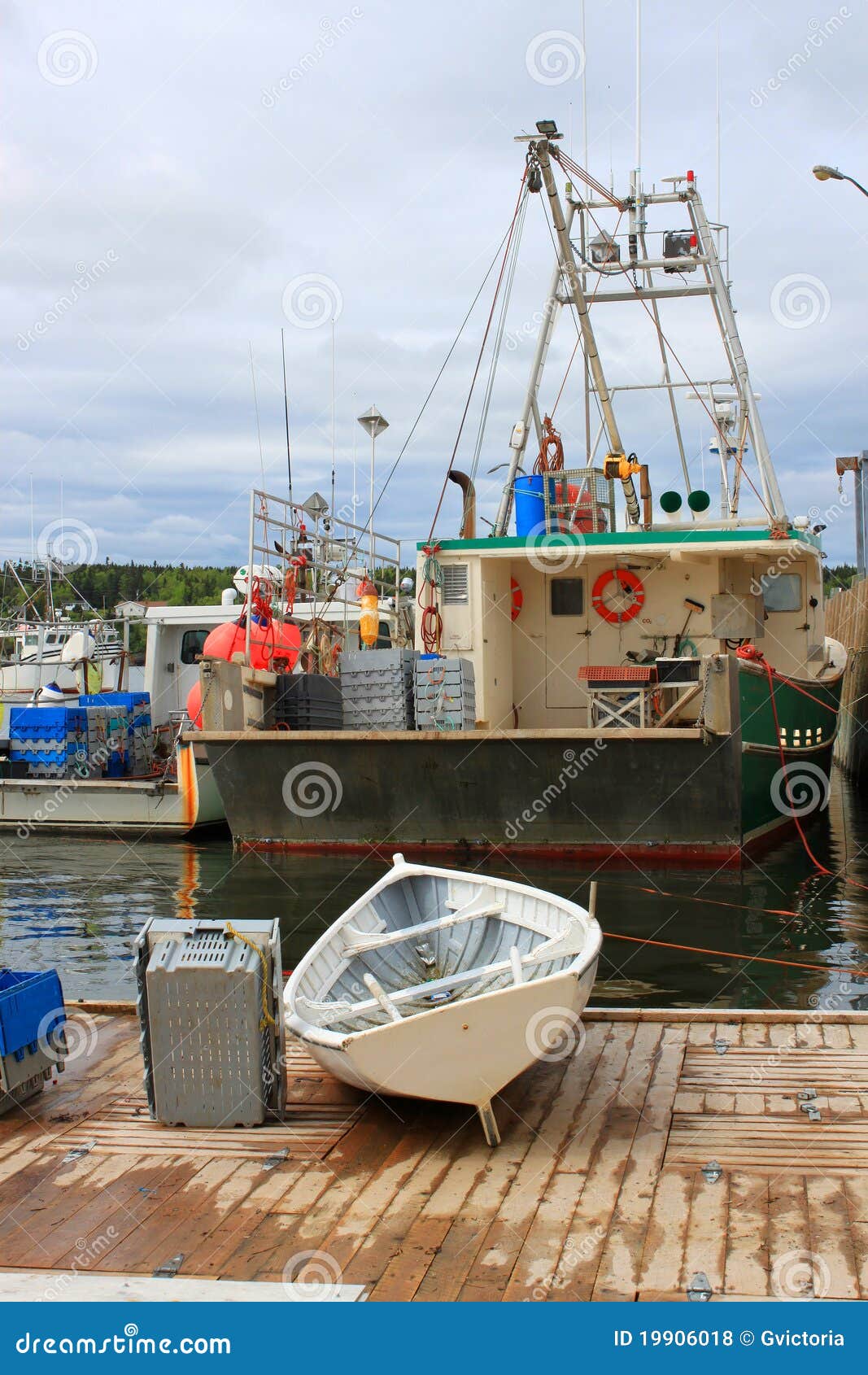 Fishing Boats in Dipper Harbour, NB Stock Photo Image of fishing