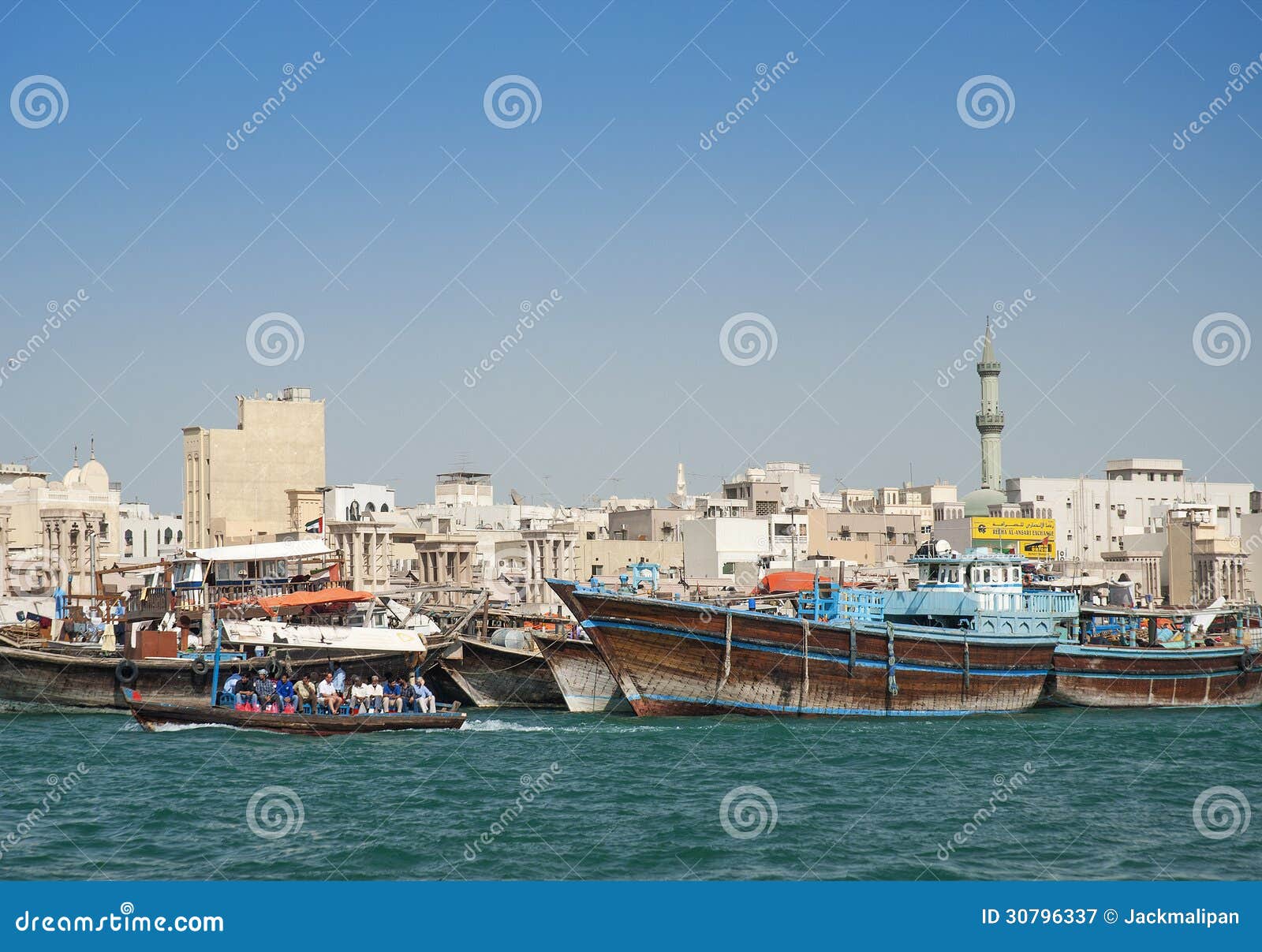 Fishing Boats in Dubai Harbour Editorial Photography Image of city