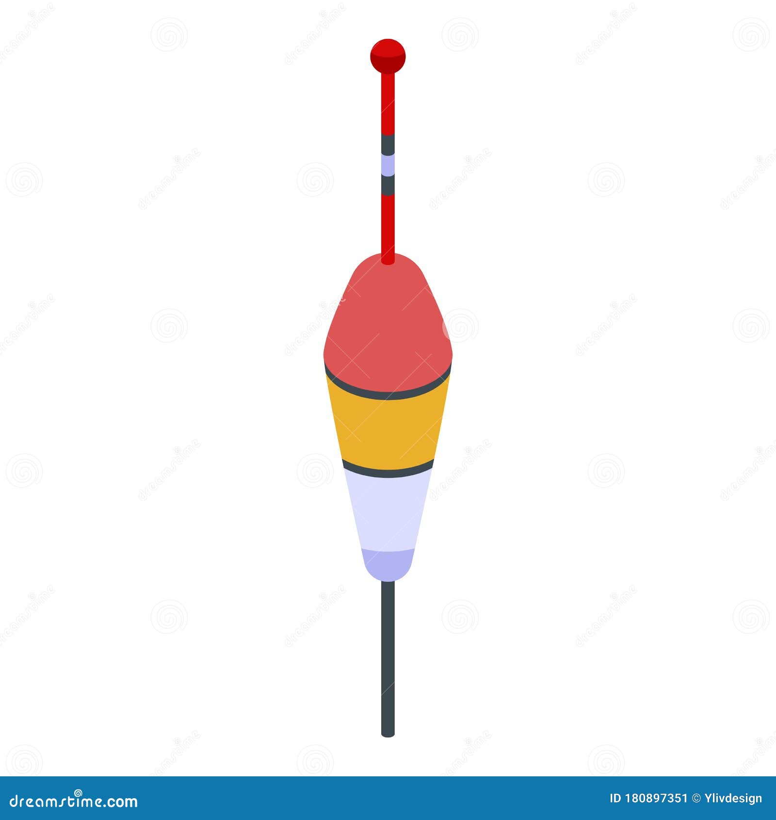 Download Fishing Bobber Icon, Isometric Style Stock Vector ...