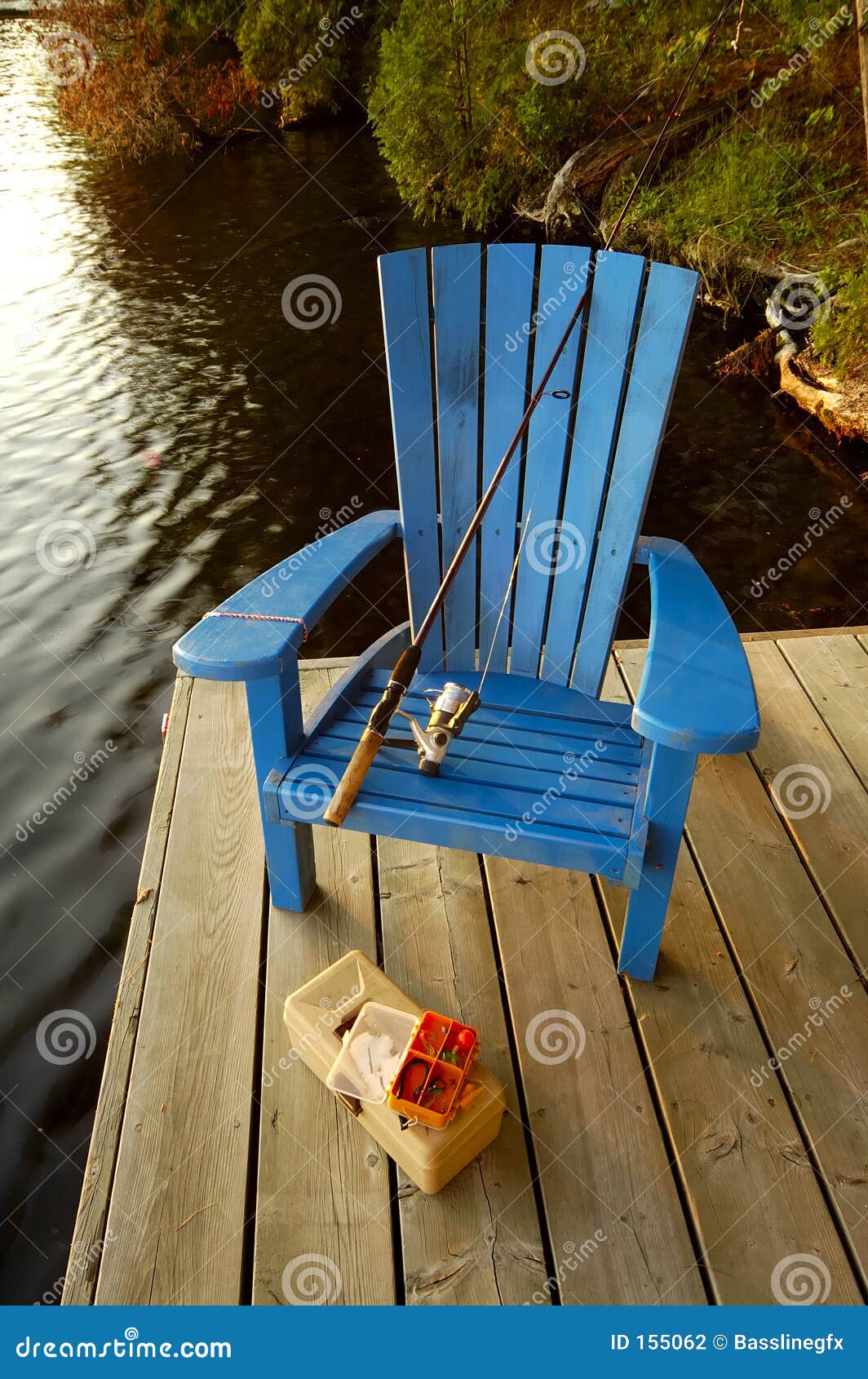 Fishing Chair on Deck stock photo. Image of hook, decks - 155062