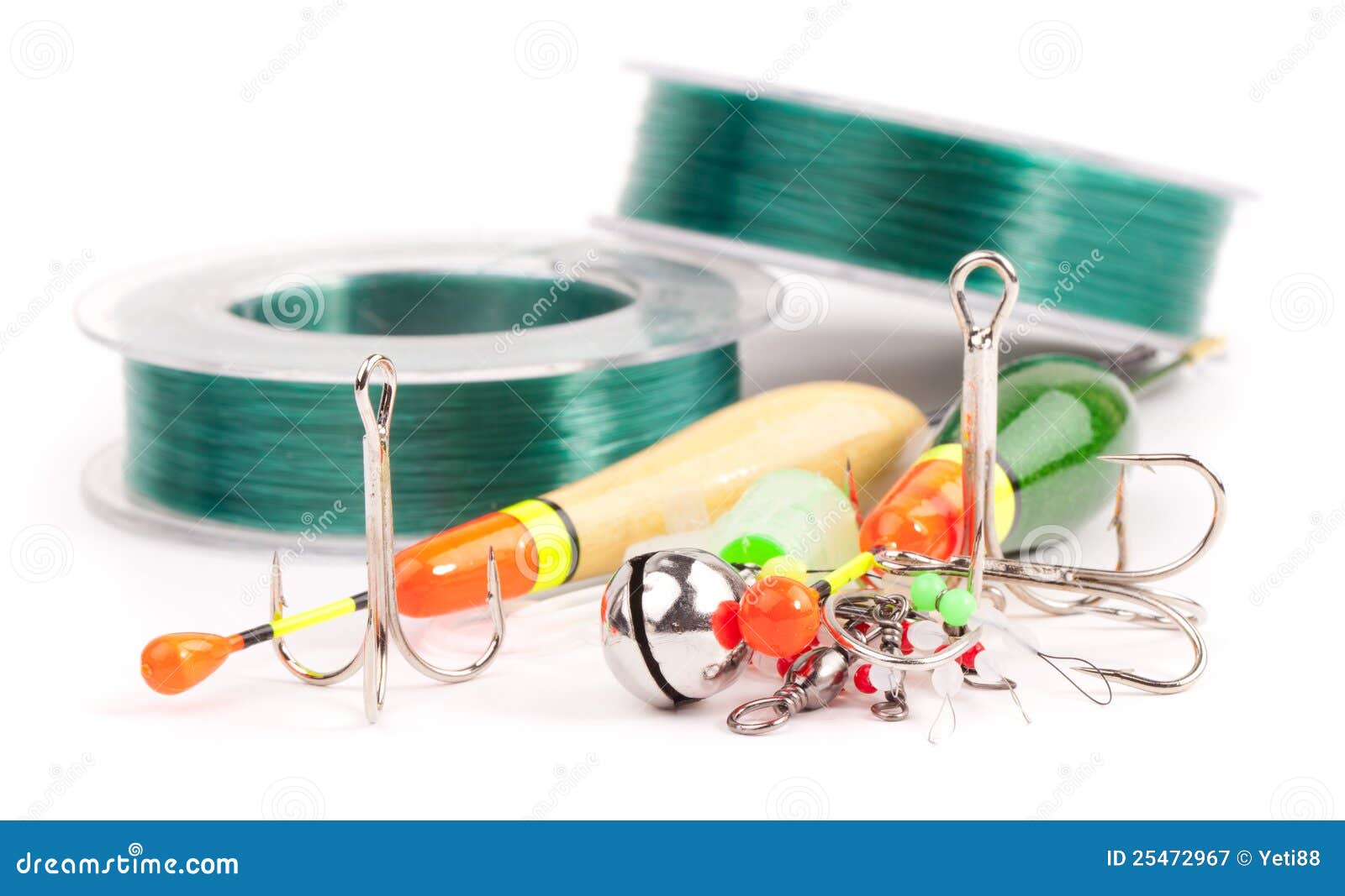 Fishing equipment stock image. Image of metallic, metal 25472967