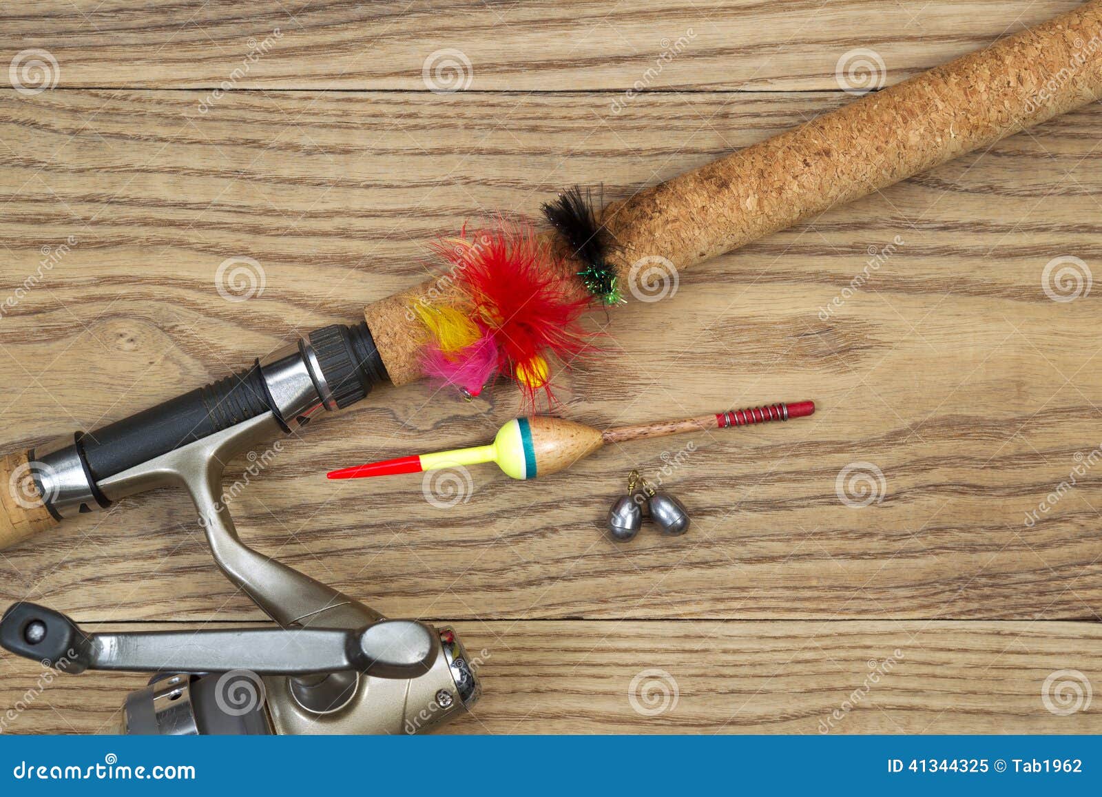 https://thumbs.dreamstime.com/z/fishing-equipment-old-wood-horizontal-top-view-photo-lures-bobbers-sinkers-cork-pole-handle-part-reel-faded-41344325.jpg