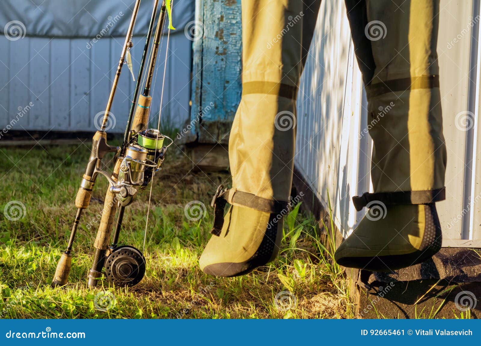 Fishing equipment. stock image. Image of outdoor, equipment 92665461