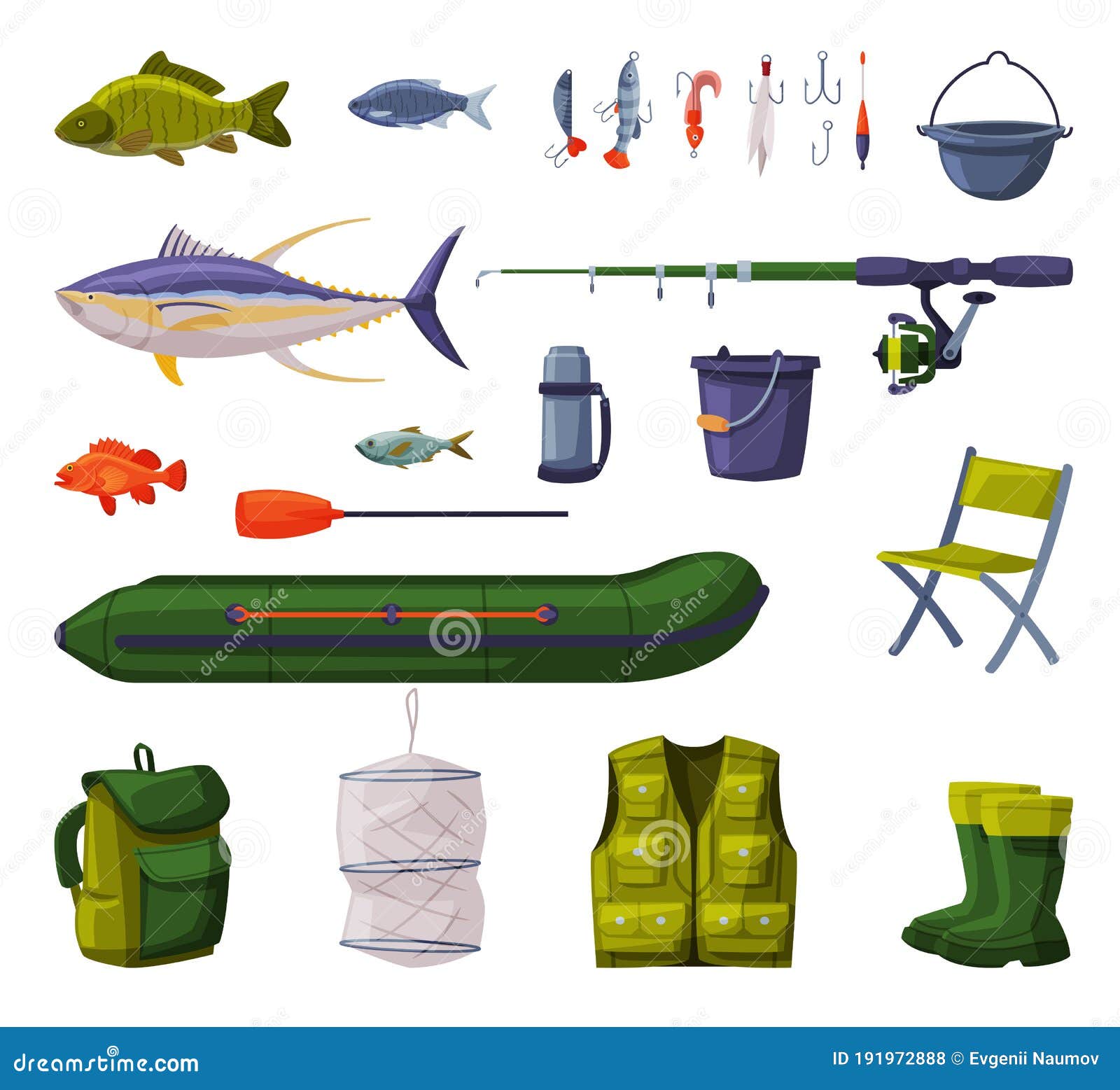 Fishing Equipment Set, Fishing Tools, Apparel, Boat, Accessories