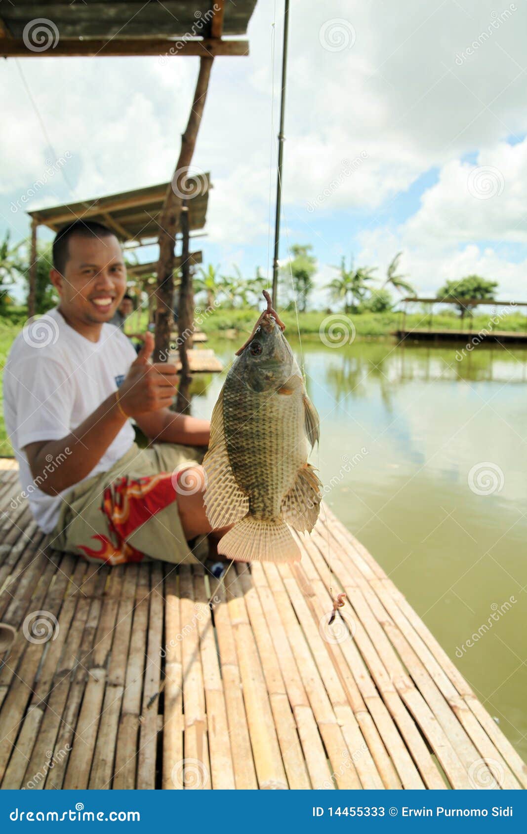 fishing fishpond