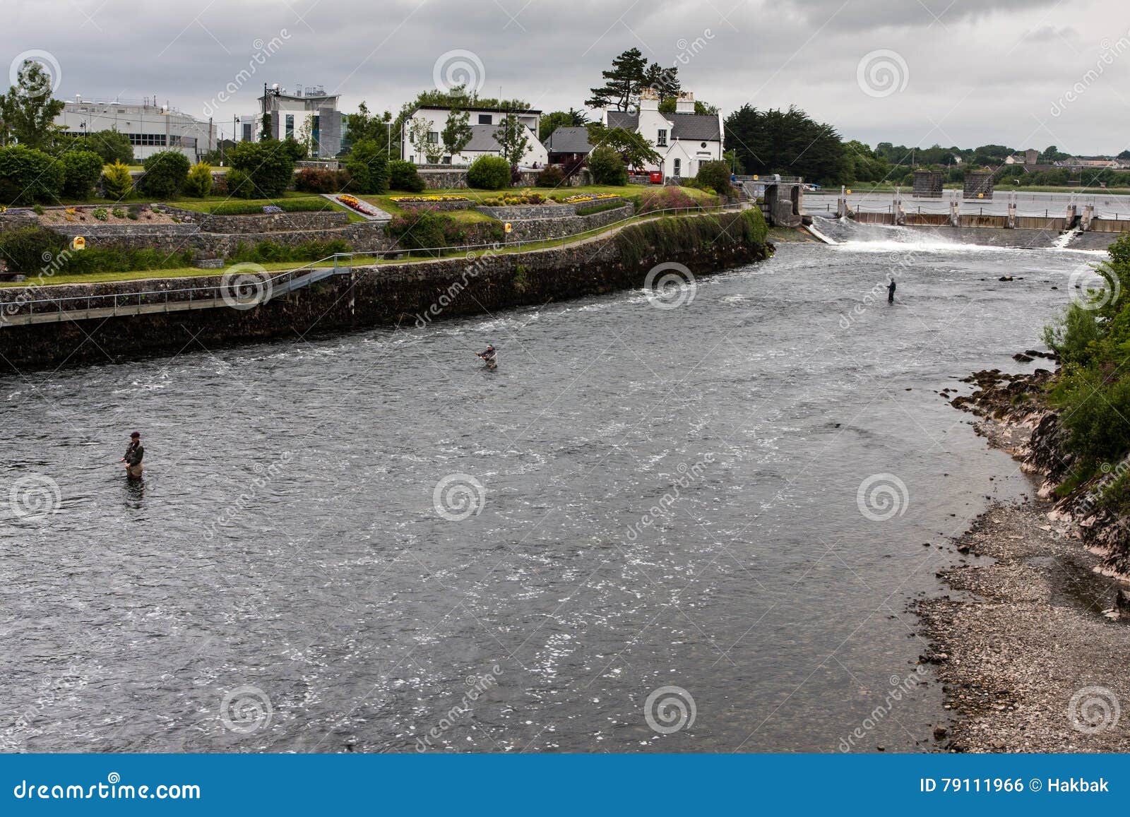 Fishing in Galway stock photo. Image of blue, house, restaurant 79111966