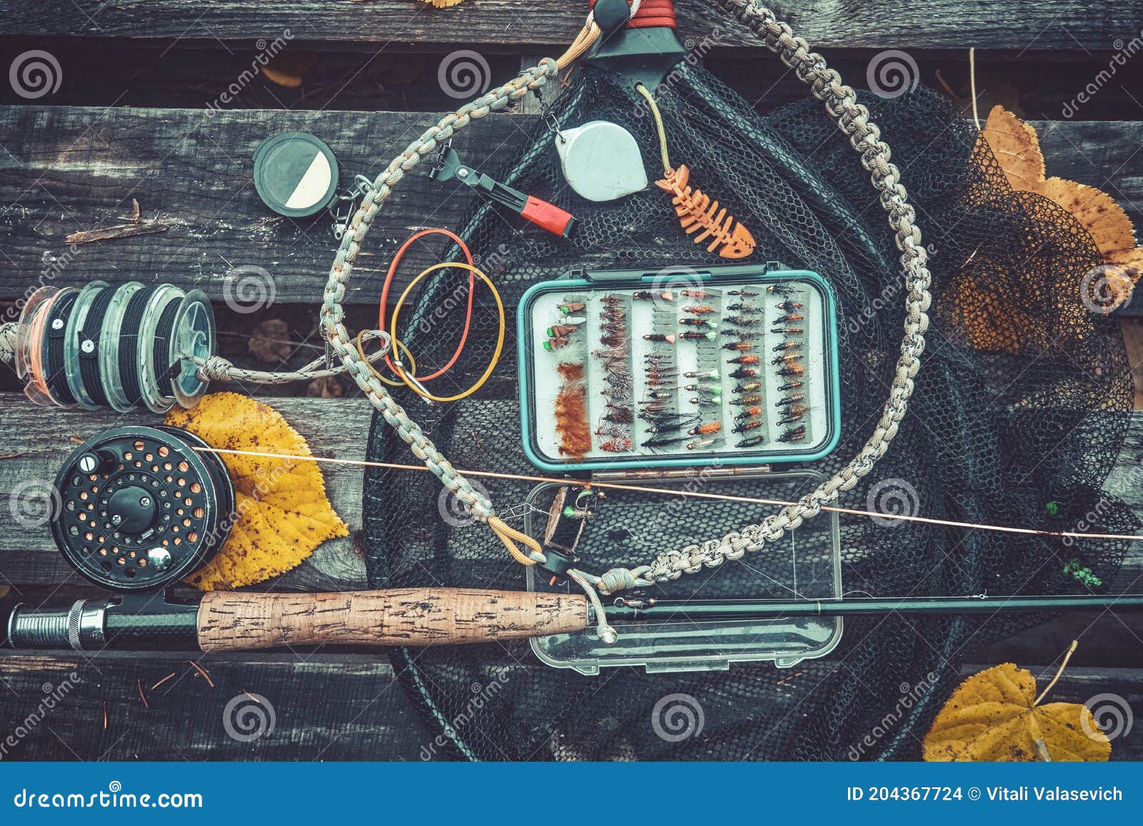 Fishing Gear. Fly Fishing on a Mountain River Stock Photo Image of