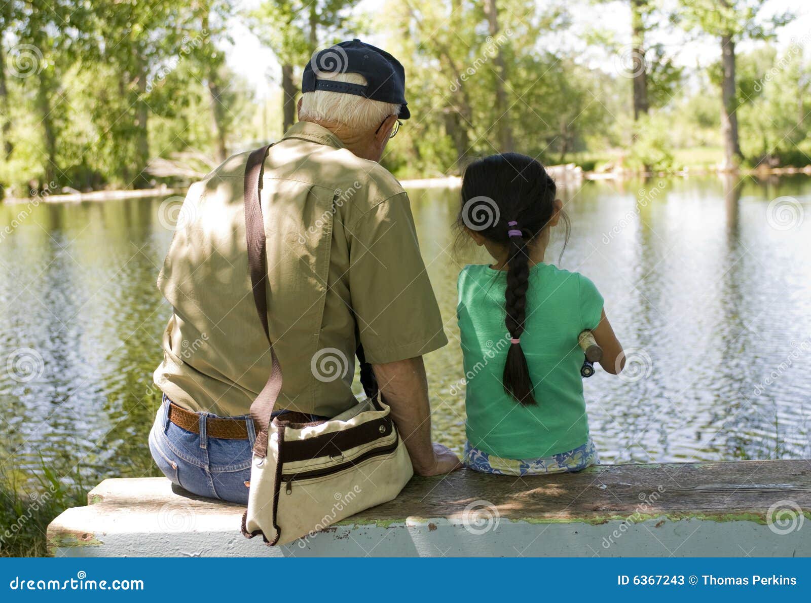 Fishing With Grandpa Stock Photos Image 6367243