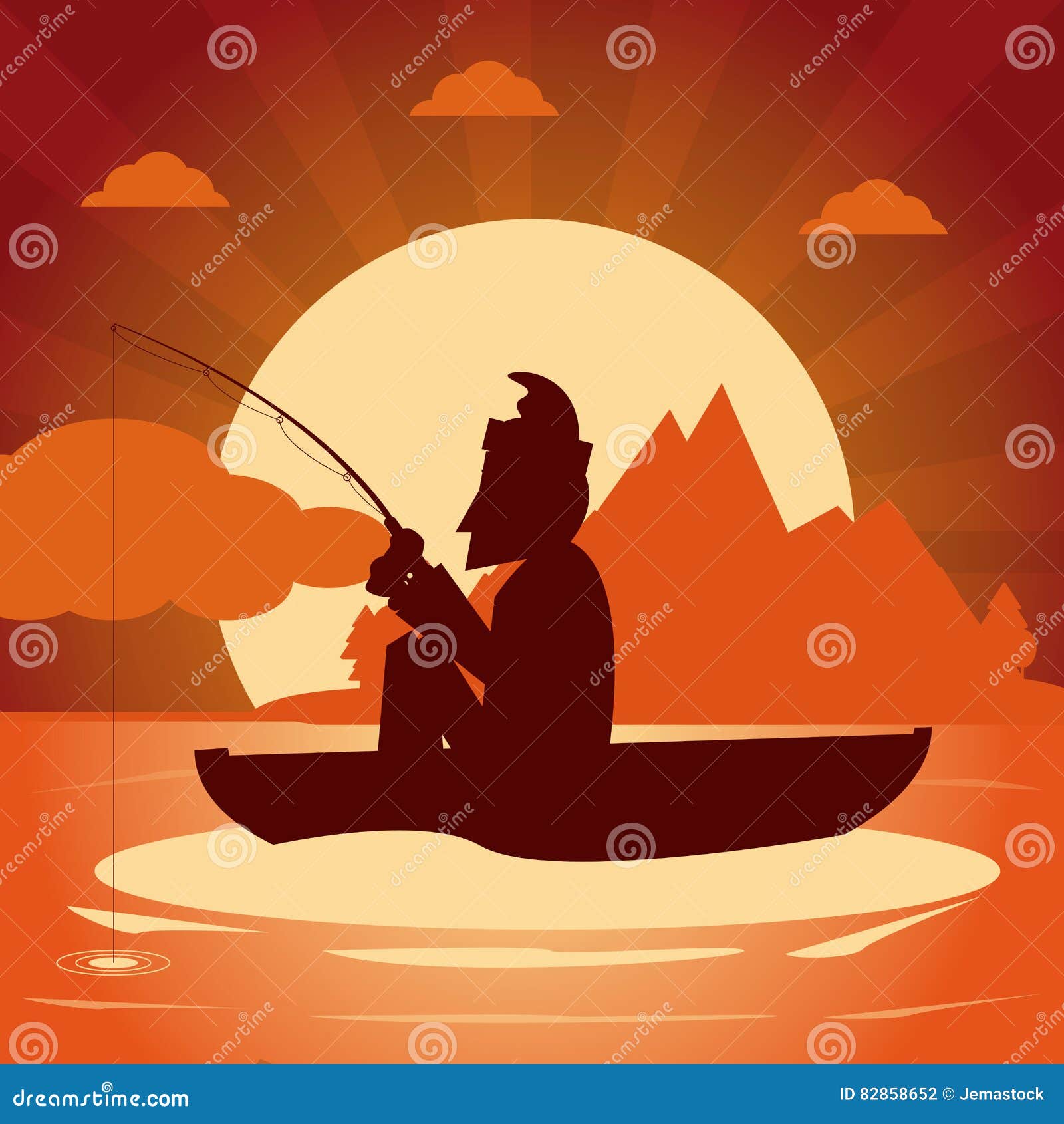 Fishing graphic design stock vector. Illustration of freshwater 82858652