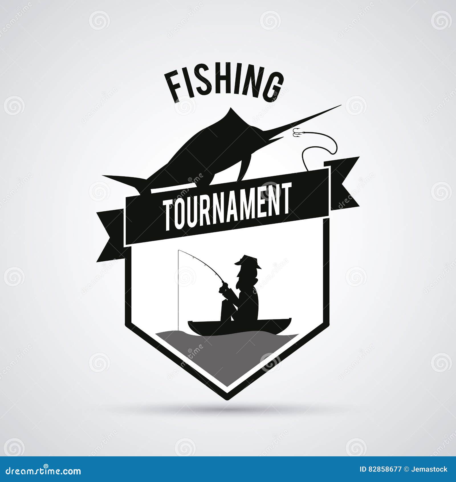 Fishing graphic design stock vector. Illustration of fish 82858677