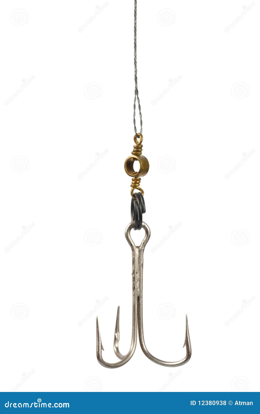 Fishing Hook stock photo. Image of isolated, bait, catching 12380938