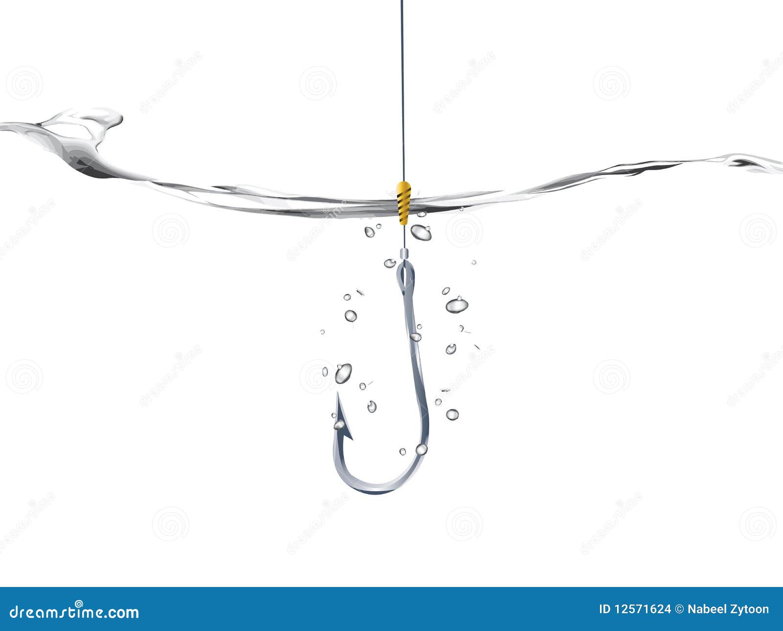 Fishing hook stock vector. Illustration of hook, creative 12571624
