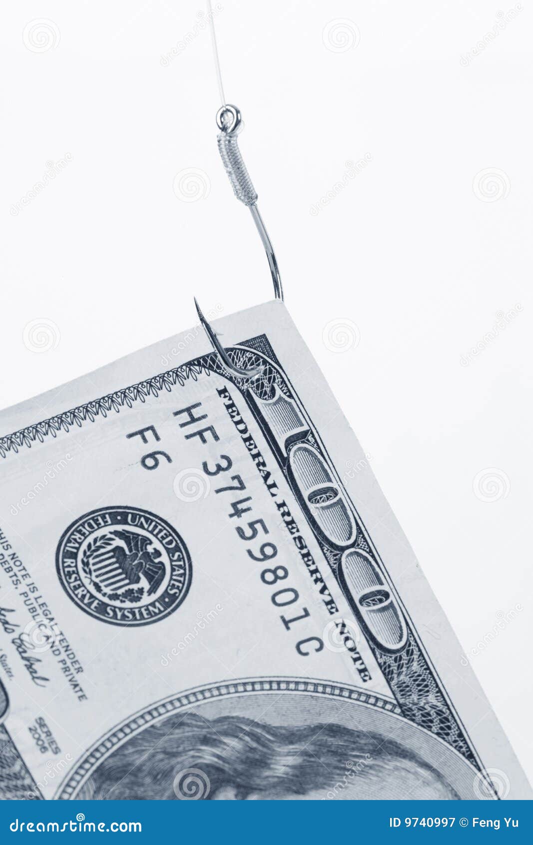 Fishing Hook and Dollar stock image. Image of market, fishing 9740997