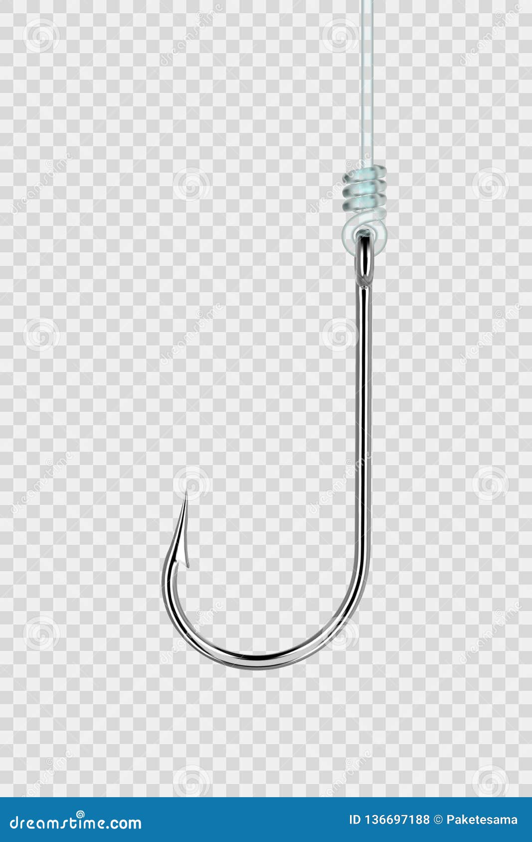 Fishing Hook Hanging on a Line Stock Vector - Illustration of allure, hook:  136697188