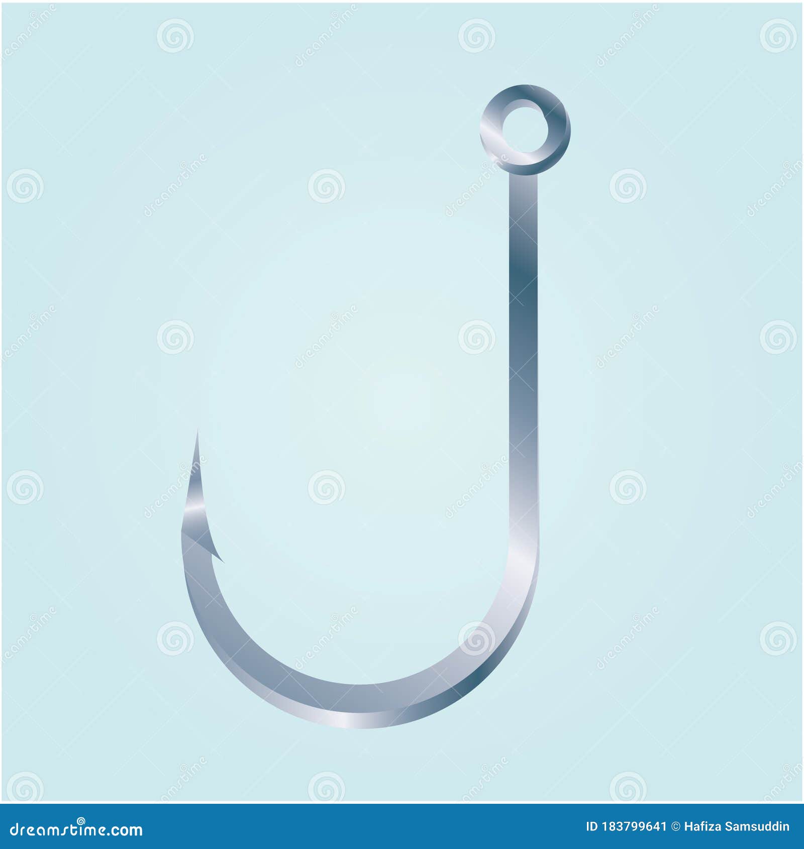 A Fishing Hook Illustration. Stock Illustration Illustration of