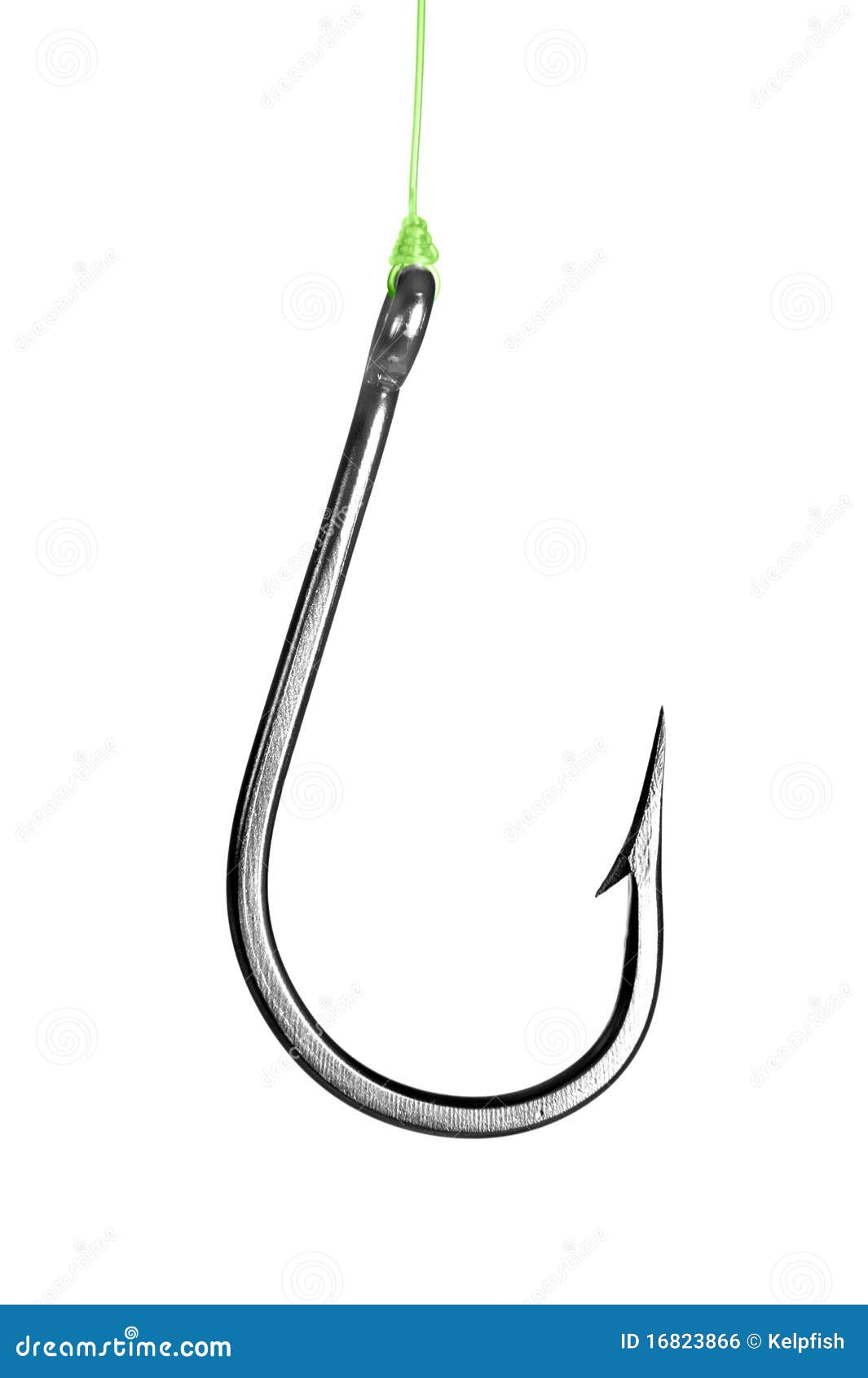 fishing hook  on white