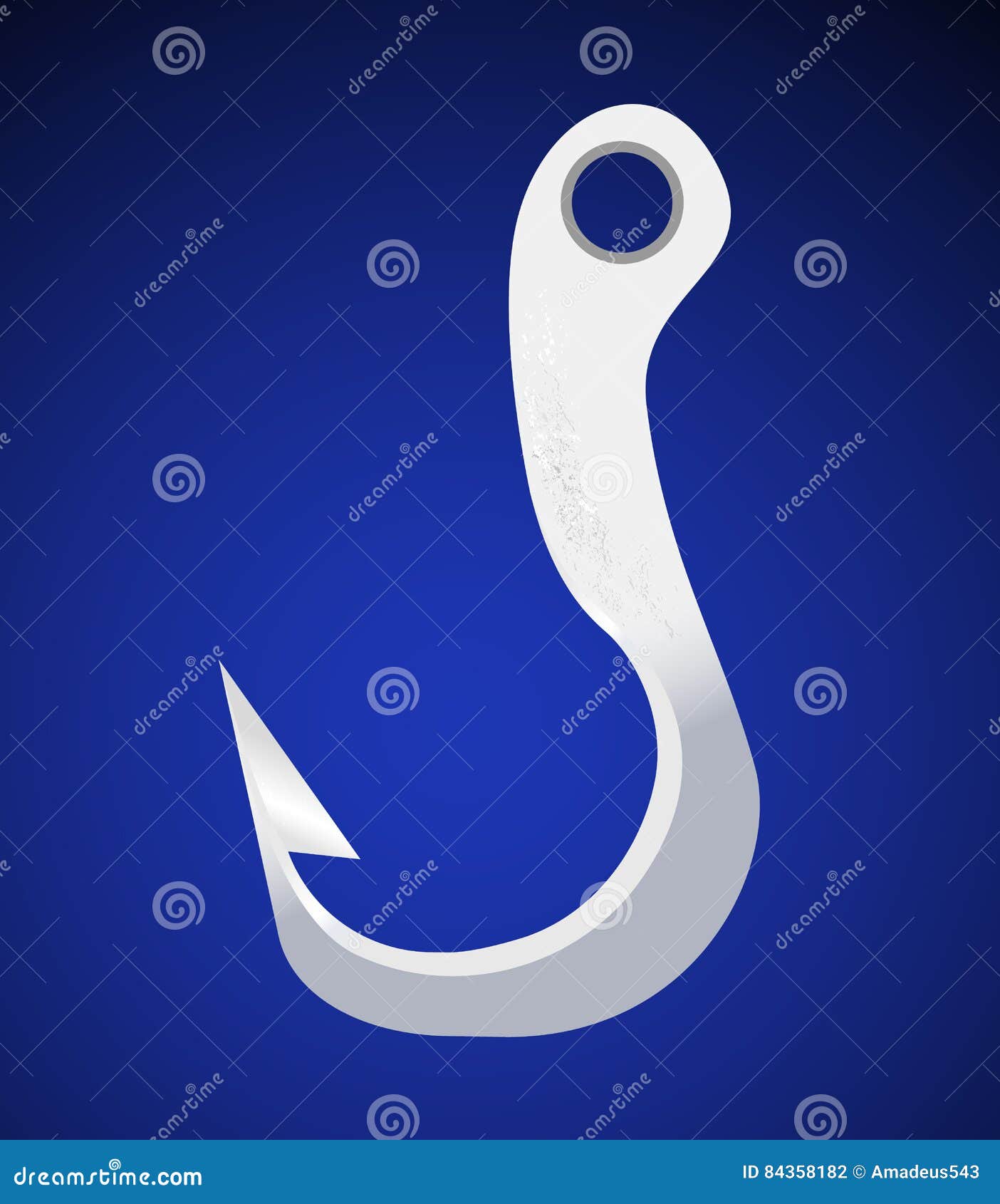 Fishing Hook Symbol Icon Stylish Sign Element Stock Vector