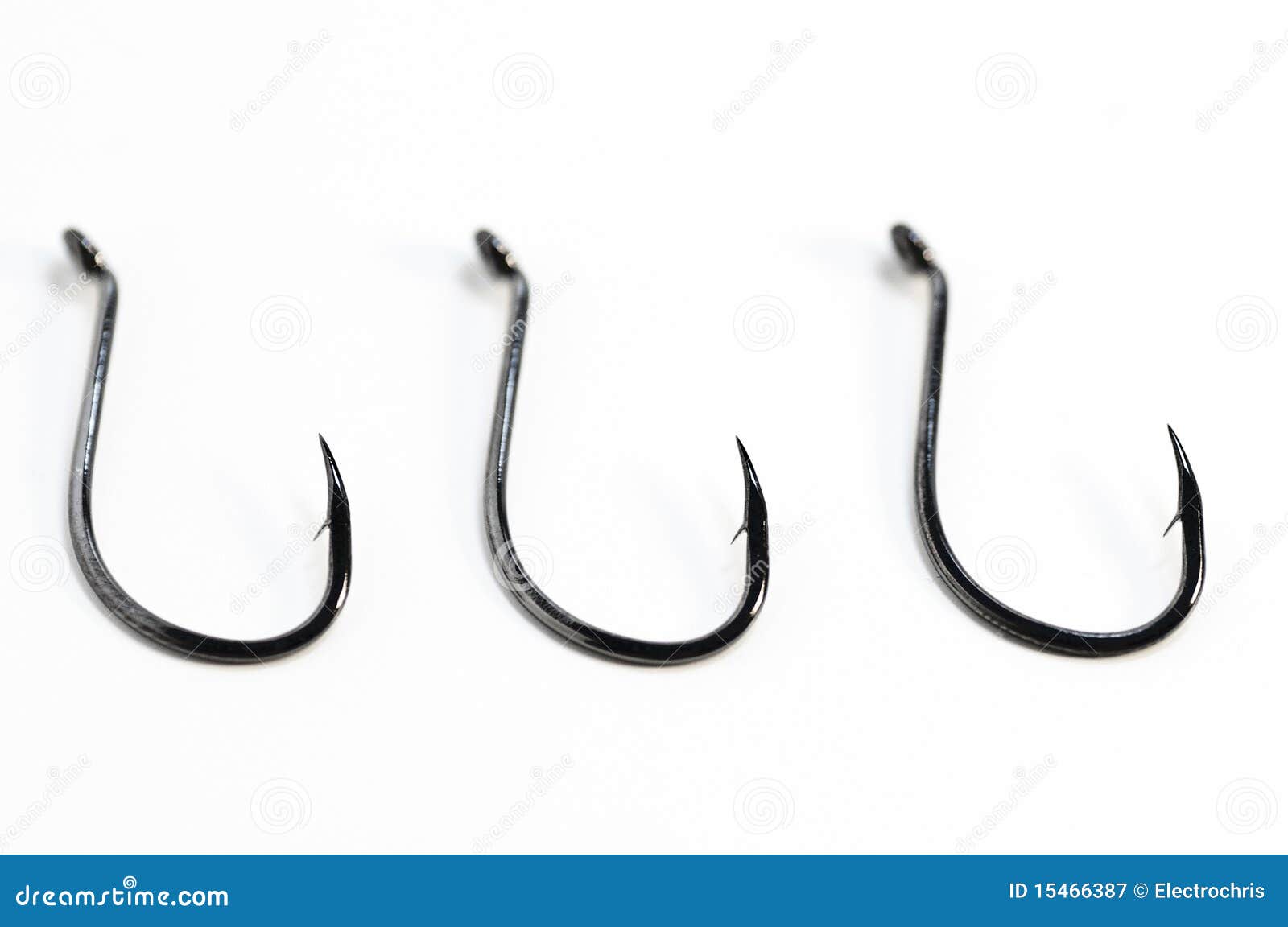 Fishing Hooks stock image. Image of sharpened, angle 15466387