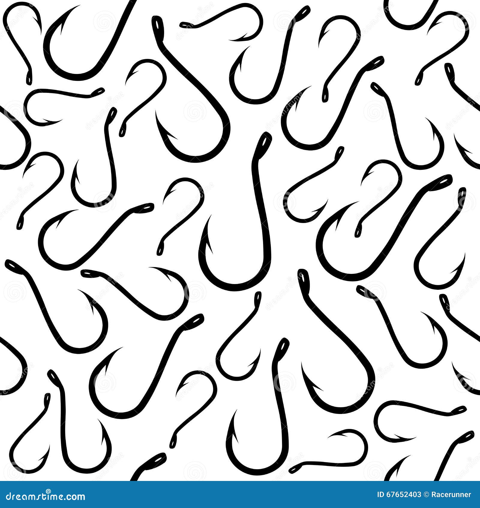 Download Fishing Hooks Eamless Vector Background. Stock Vector ...