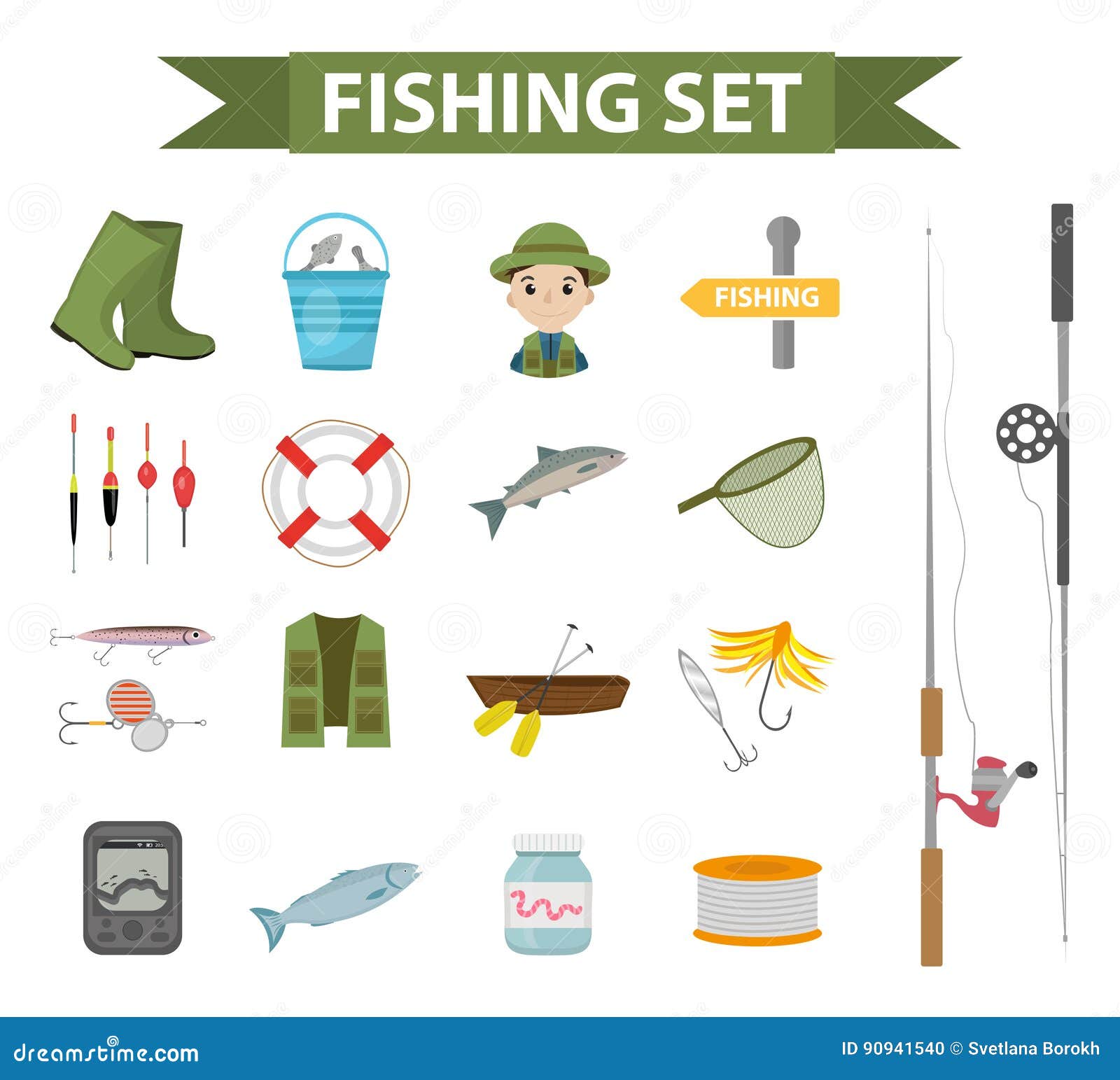 Fishing Tools Stock Illustrations – 2,356 Fishing Tools Stock  Illustrations, Vectors & Clipart - Dreamstime