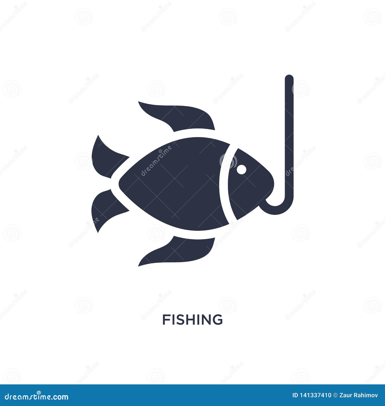 Fishing Icon On White Background. Simple Element Illustration From