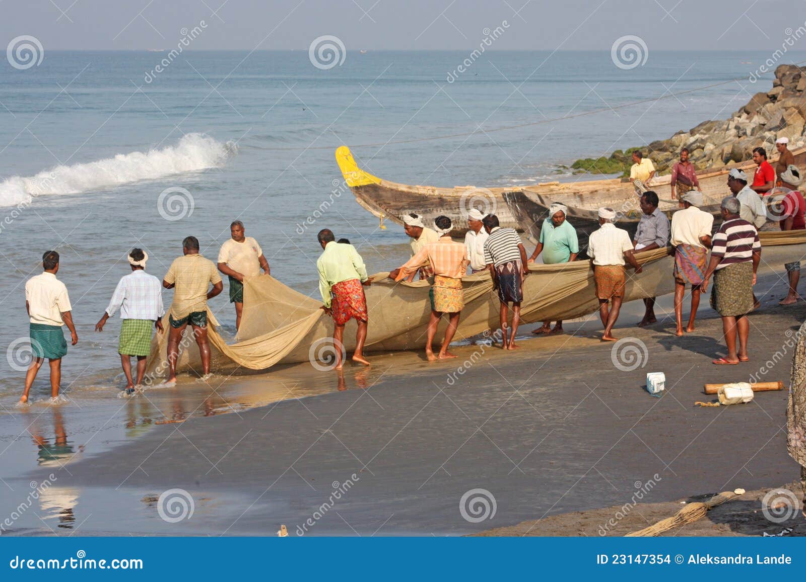 Fishing in India editorial stock image. Image of kerala 23147354