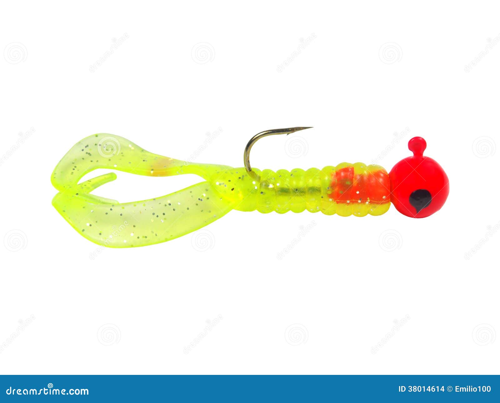 Fishing jig shad lure stock photo. Image of white, plastic 38014614
