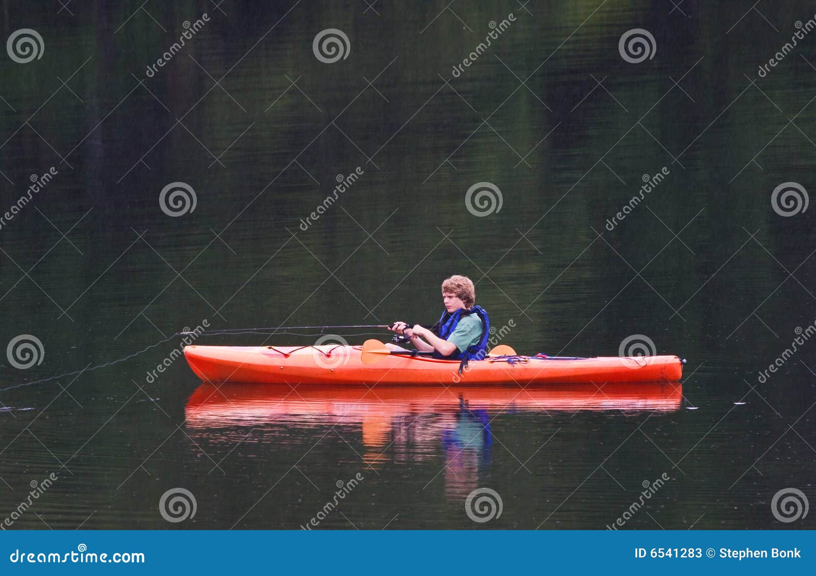 fishing from kayak
