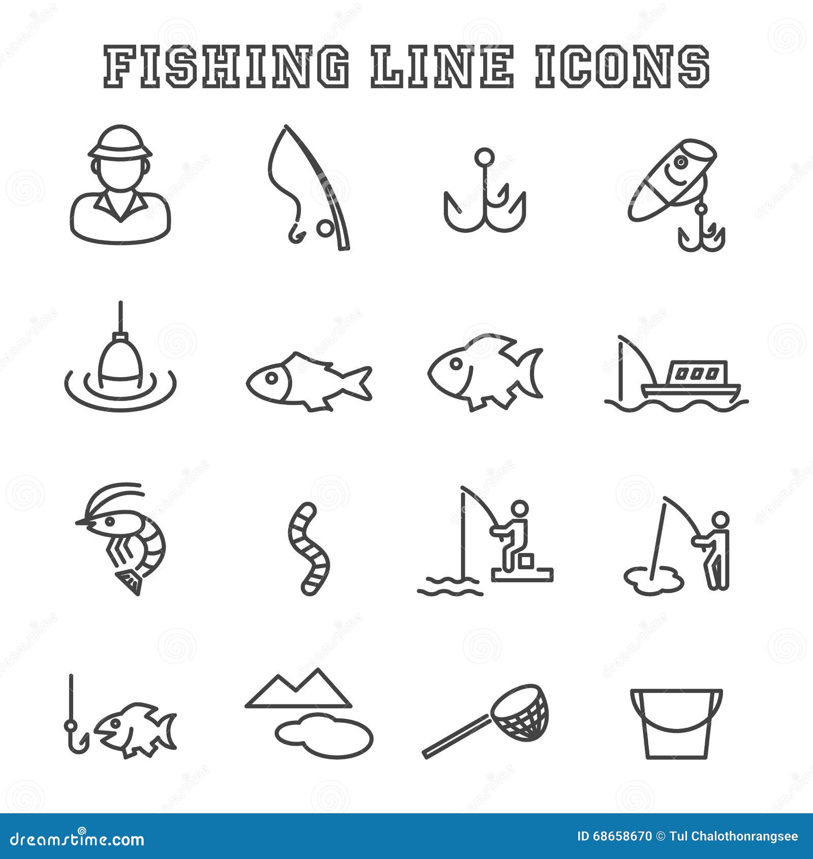 Fishing Line Black White Stock Illustrations – 13,366 Fishing Line Black  White Stock Illustrations, Vectors & Clipart - Dreamstime