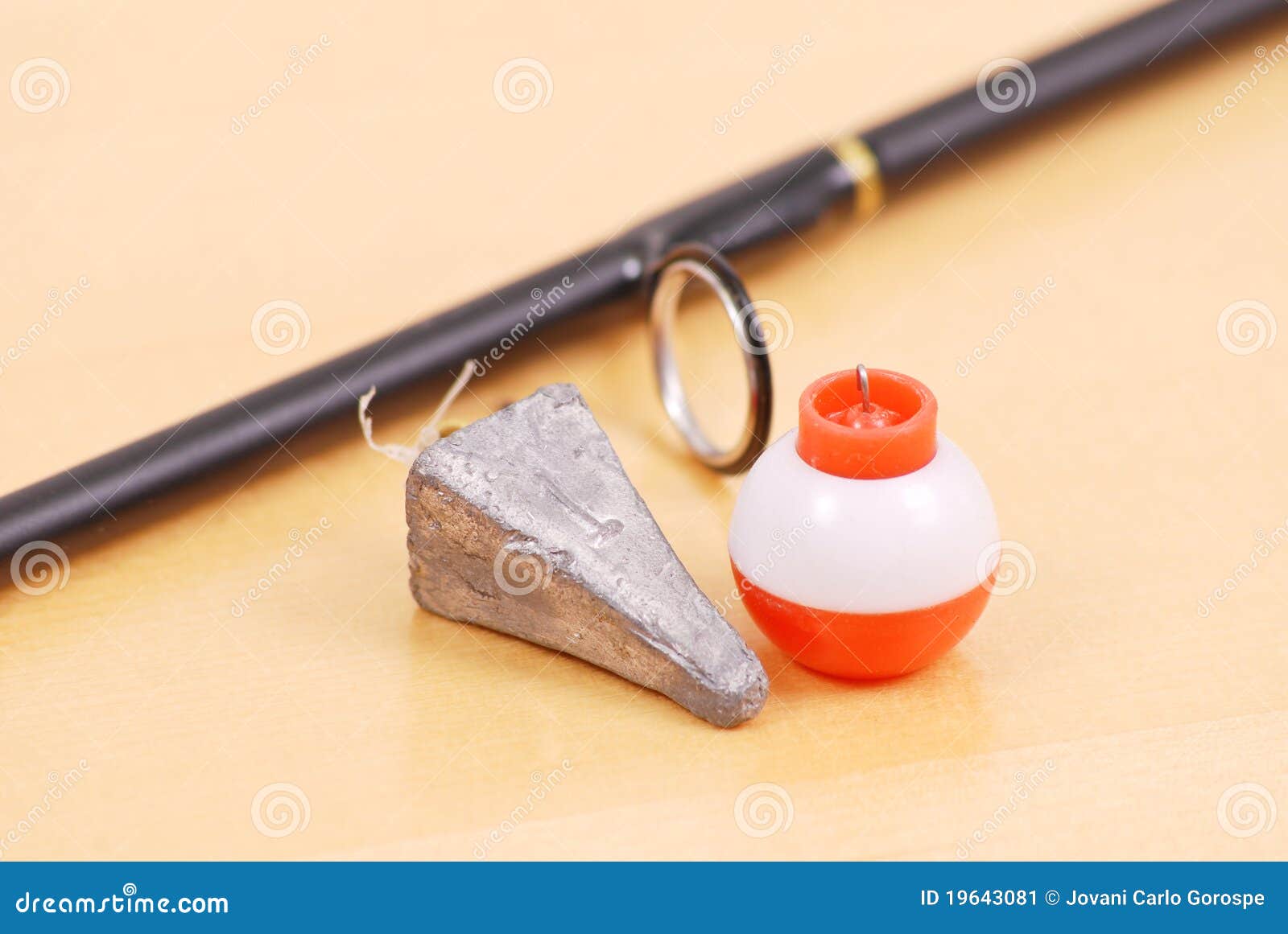 Fishing Line Pyramid Weight Stock Image Image of preparation