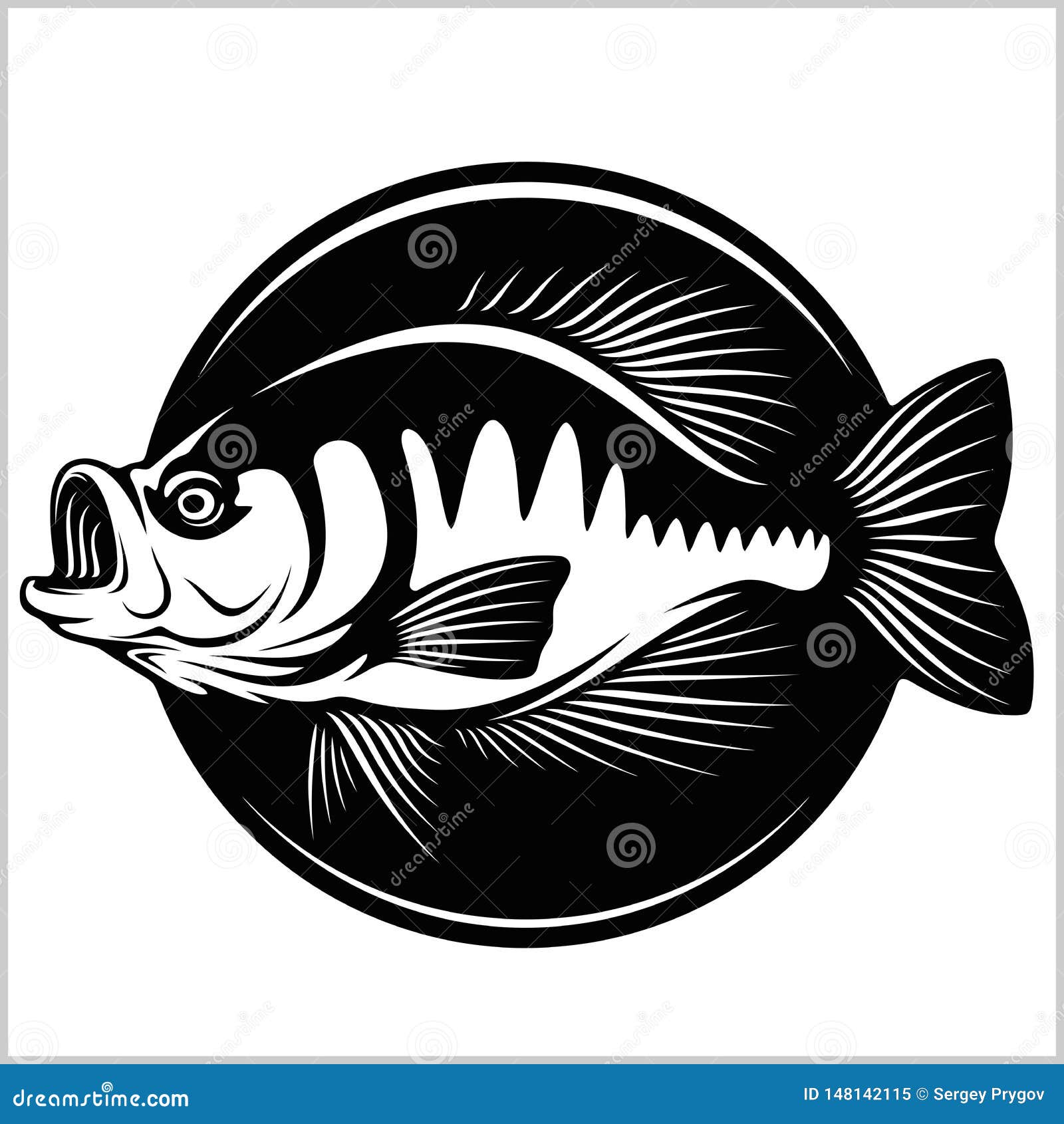 Download Fishing Logo. Bass Fish Club Emblem. Fishing Theme Vector ...