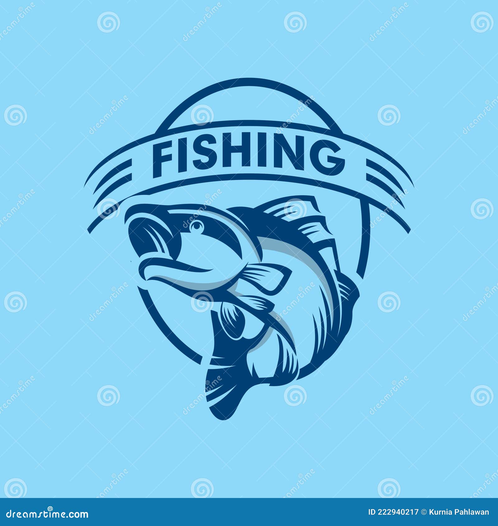 Fishing Logo , Sea Logo Vector Stock Vector - Illustration of wildlife,  large: 222940217